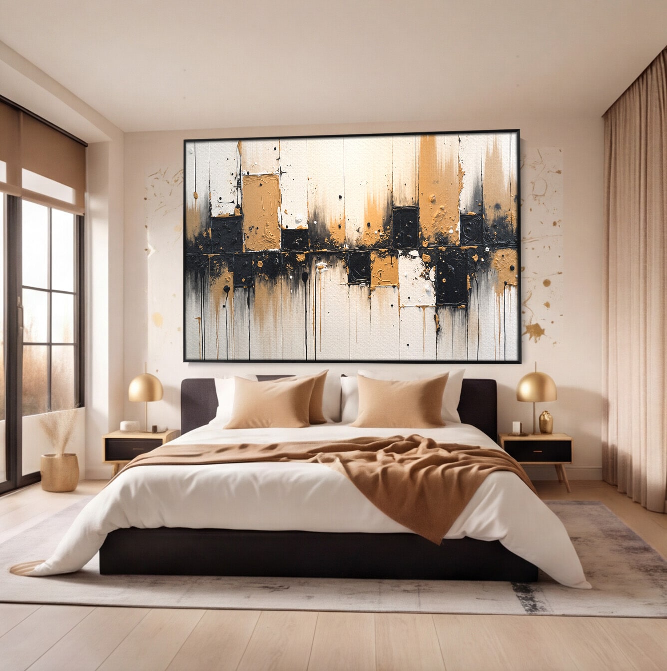 Tablou Canvas Premium LuxCanva® C1328, Abstractie Eleganta, Abstractie, Modern, Arta Contemporana, Textura, Living, Birou, Culori Vibrante