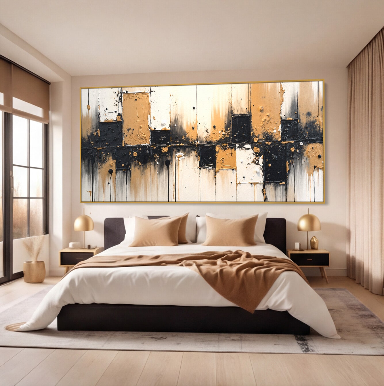 Tablou Canvas Premium LuxCanva® C1328, Abstractie Eleganta, Abstractie, Modern, Arta Contemporana, Textura, Living, Birou, Culori Vibrante