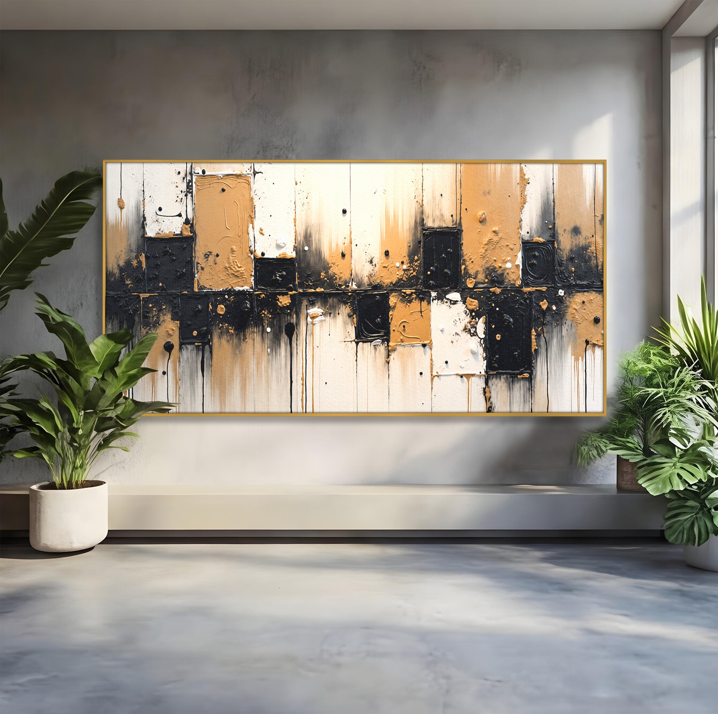 Tablou Canvas Premium LuxCanva® C1328, Abstractie Eleganta, Abstractie, Modern, Arta Contemporana, Textura, Living, Birou, Culori Vibrante