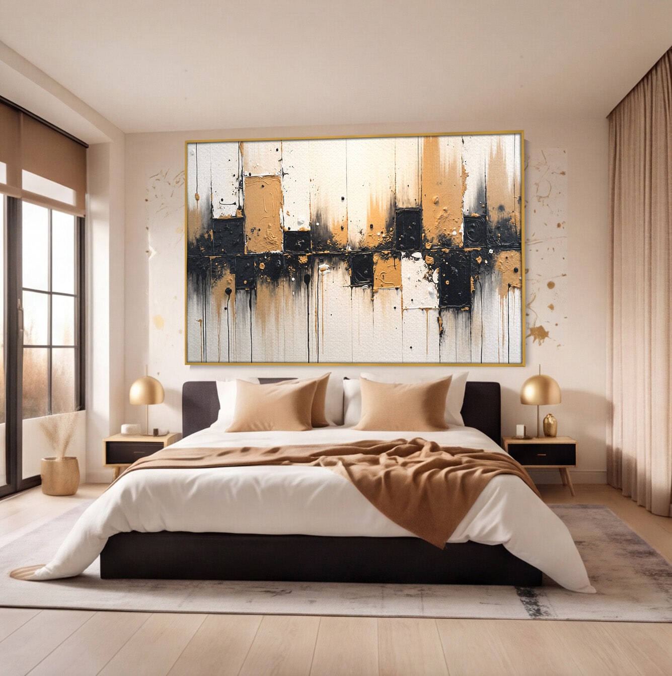 Tablou Canvas Premium LuxCanva® C1328, Abstractie Eleganta, Abstractie, Modern, Arta Contemporana, Textura, Living, Birou, Culori Vibrante