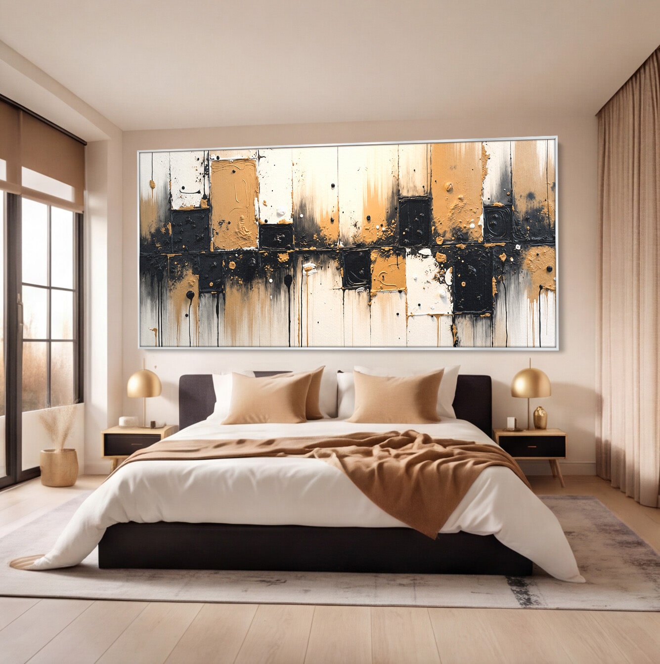 Tablou Canvas Premium LuxCanva® C1328, Abstractie Eleganta, Abstractie, Modern, Arta Contemporana, Textura, Living, Birou, Culori Vibrante