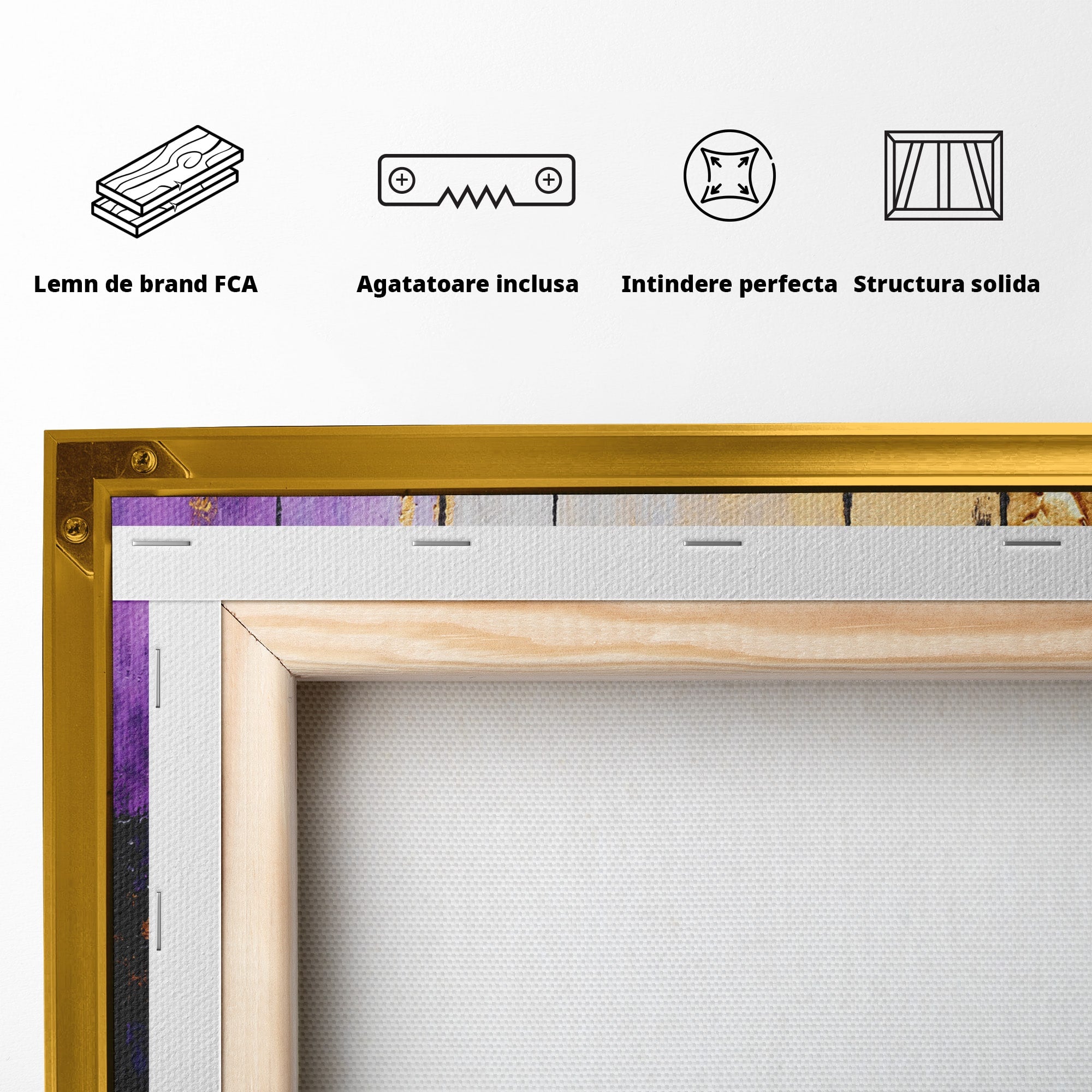 Tablou Canvas Premium LuxCanva® C1329, Orasul Abstract, Oras, Abstract, Peisaj Urban, Modern, Living, Culori Vibrante