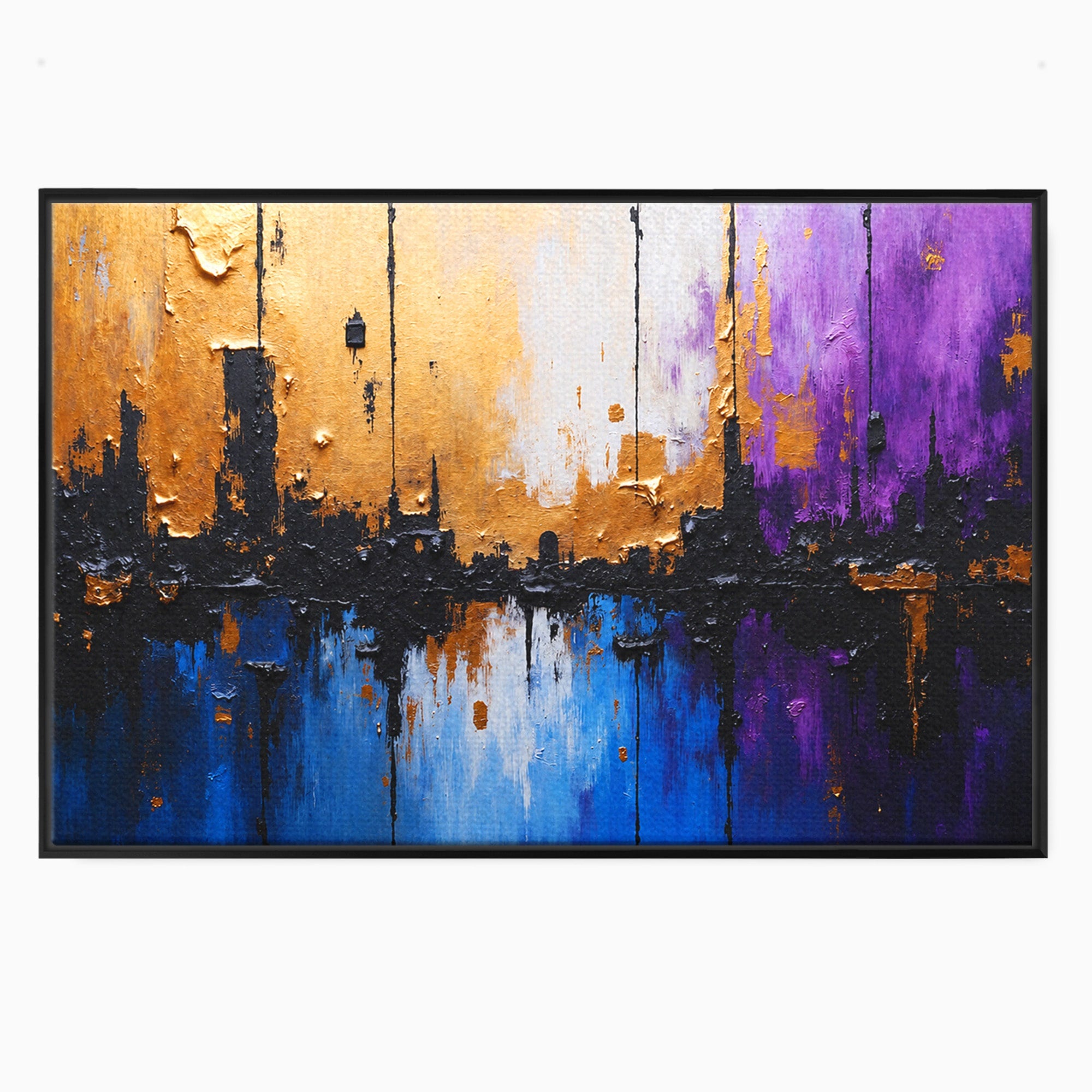 Tablou Canvas Premium LuxCanva® C1329, Orasul Abstract, Oras, Abstract, Peisaj Urban, Modern, Living, Culori Vibrante