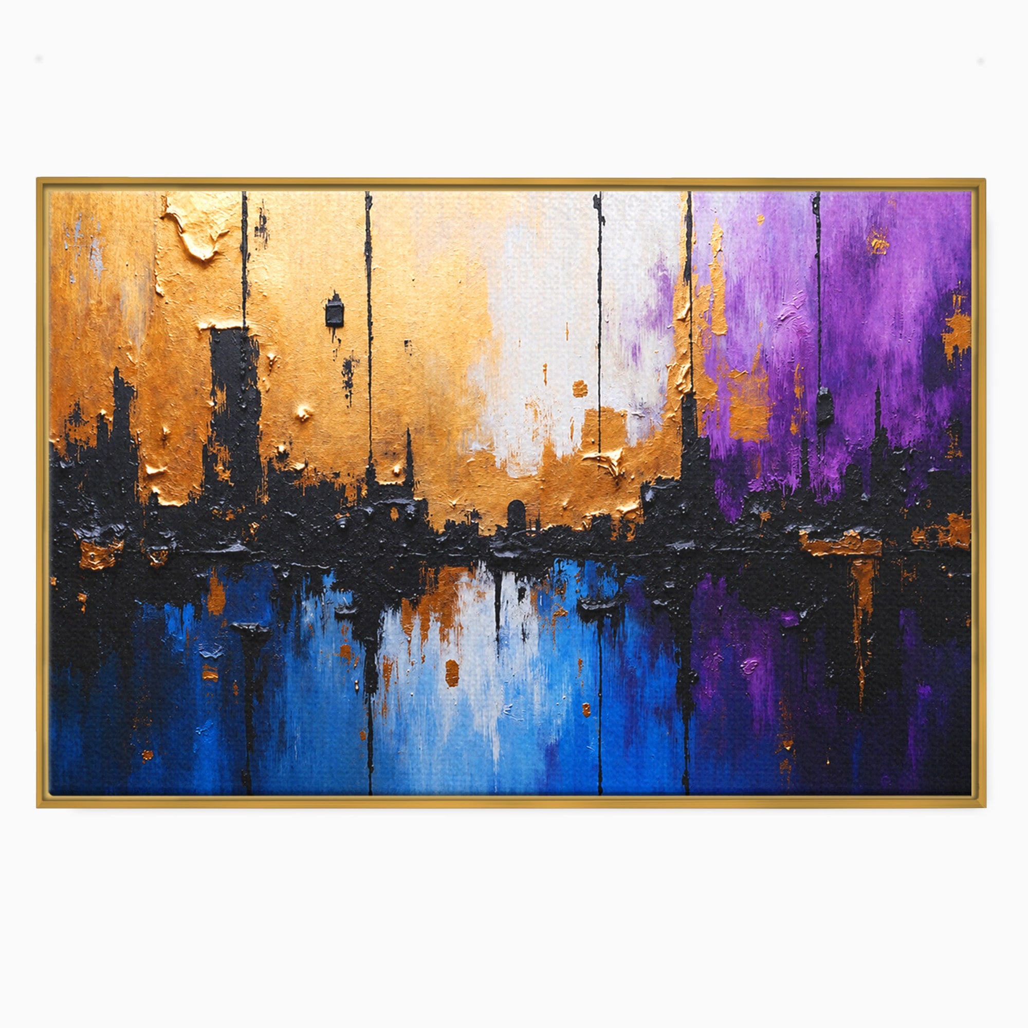 Tablou Canvas Premium LuxCanva® C1329, Orasul Abstract, Oras, Abstract, Peisaj Urban, Modern, Living, Culori Vibrante