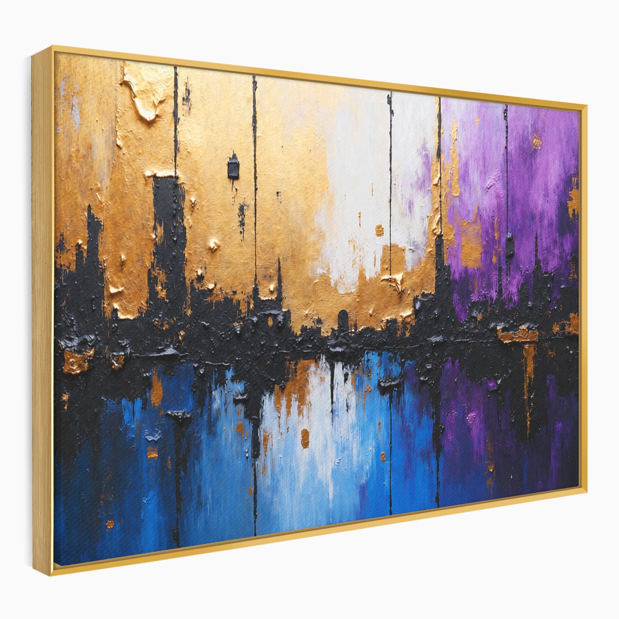 Tablou Canvas Premium LuxCanva® C1329, Orasul Abstract, Oras, Abstract, Peisaj Urban, Modern, Living, Culori Vibrante