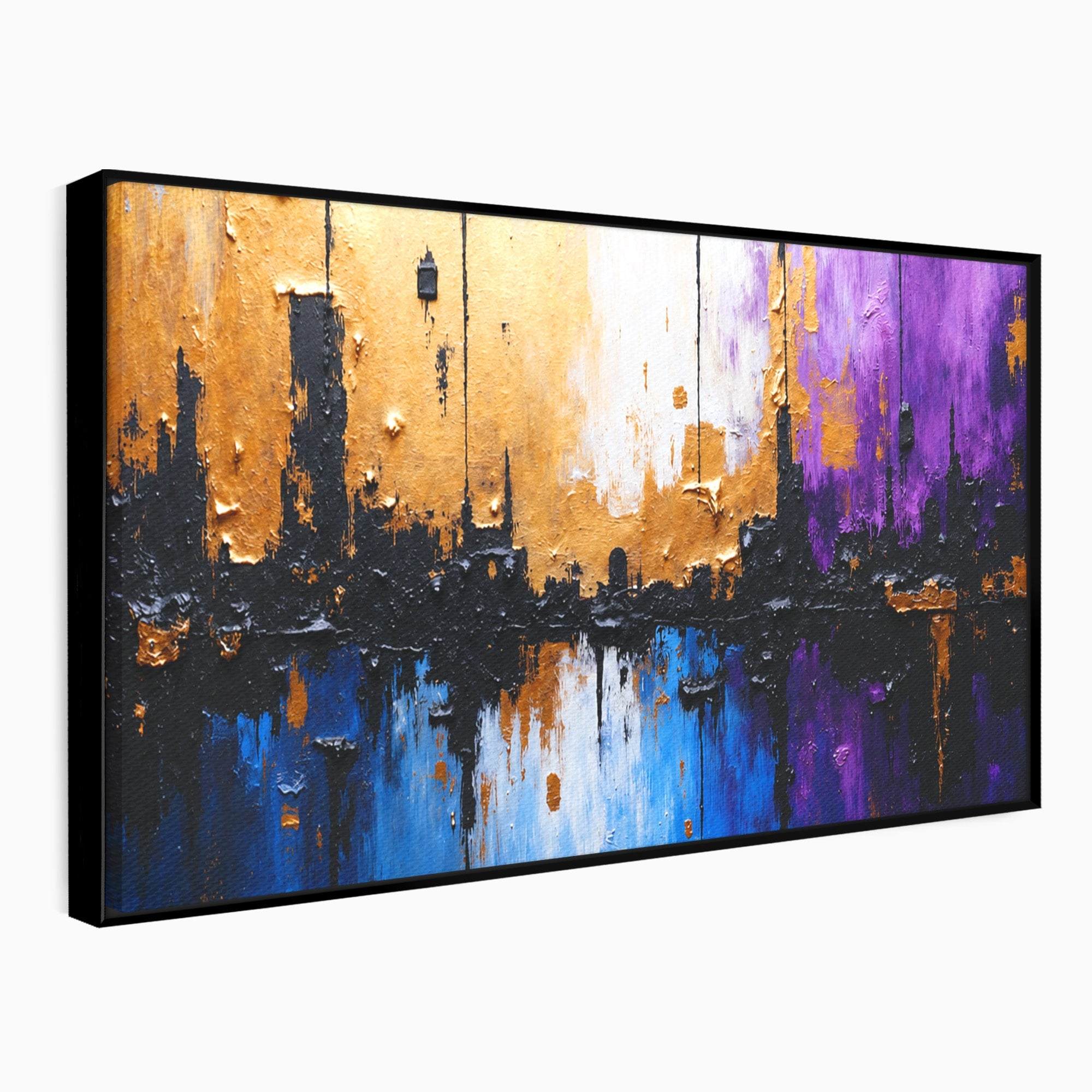 Tablou Canvas Premium LuxCanva® C1329, Orasul Abstract, Oras, Abstract, Peisaj Urban, Modern, Living, Culori Vibrante
