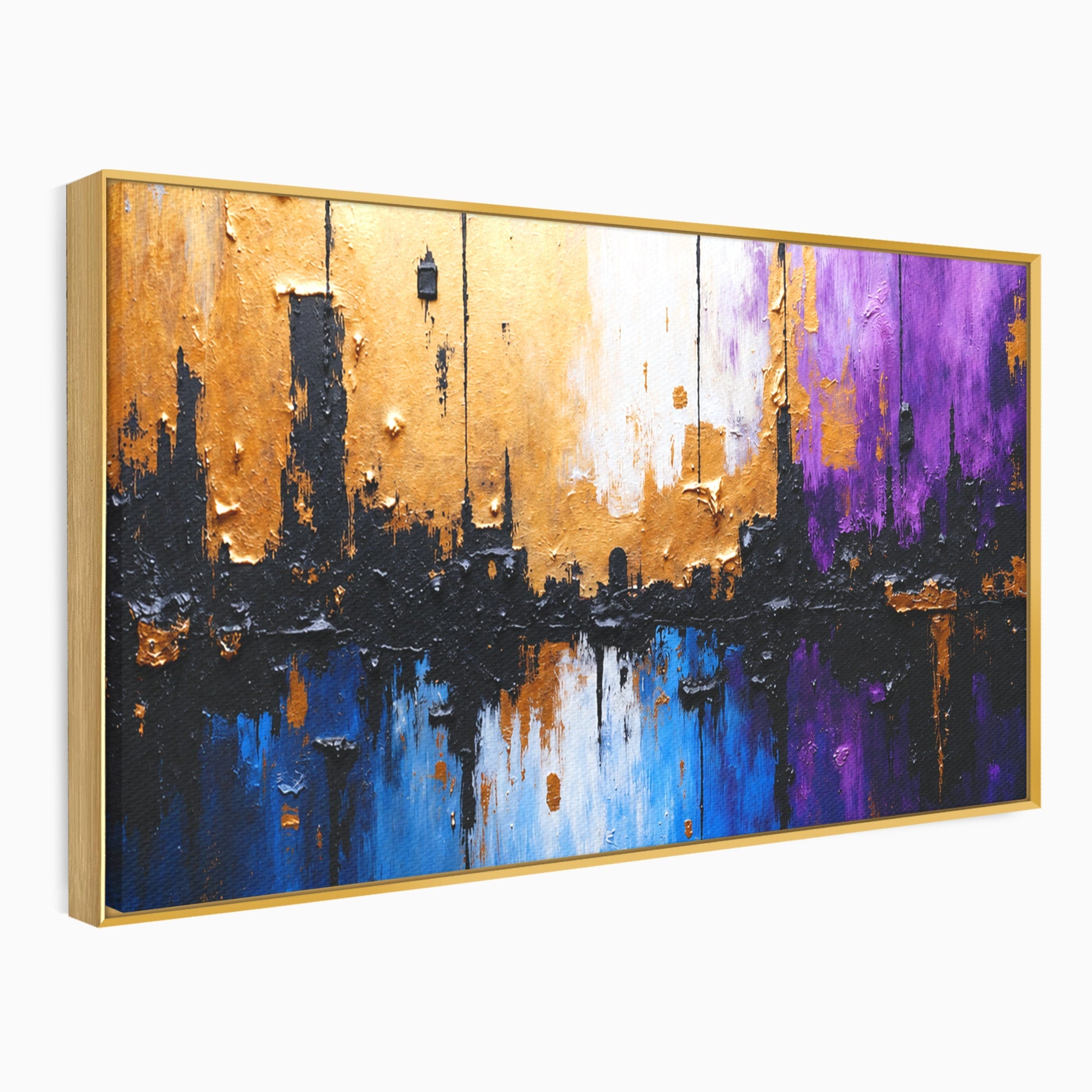 Tablou Canvas Premium LuxCanva® C1329, Orasul Abstract, Oras, Abstract, Peisaj Urban, Modern, Living, Culori Vibrante