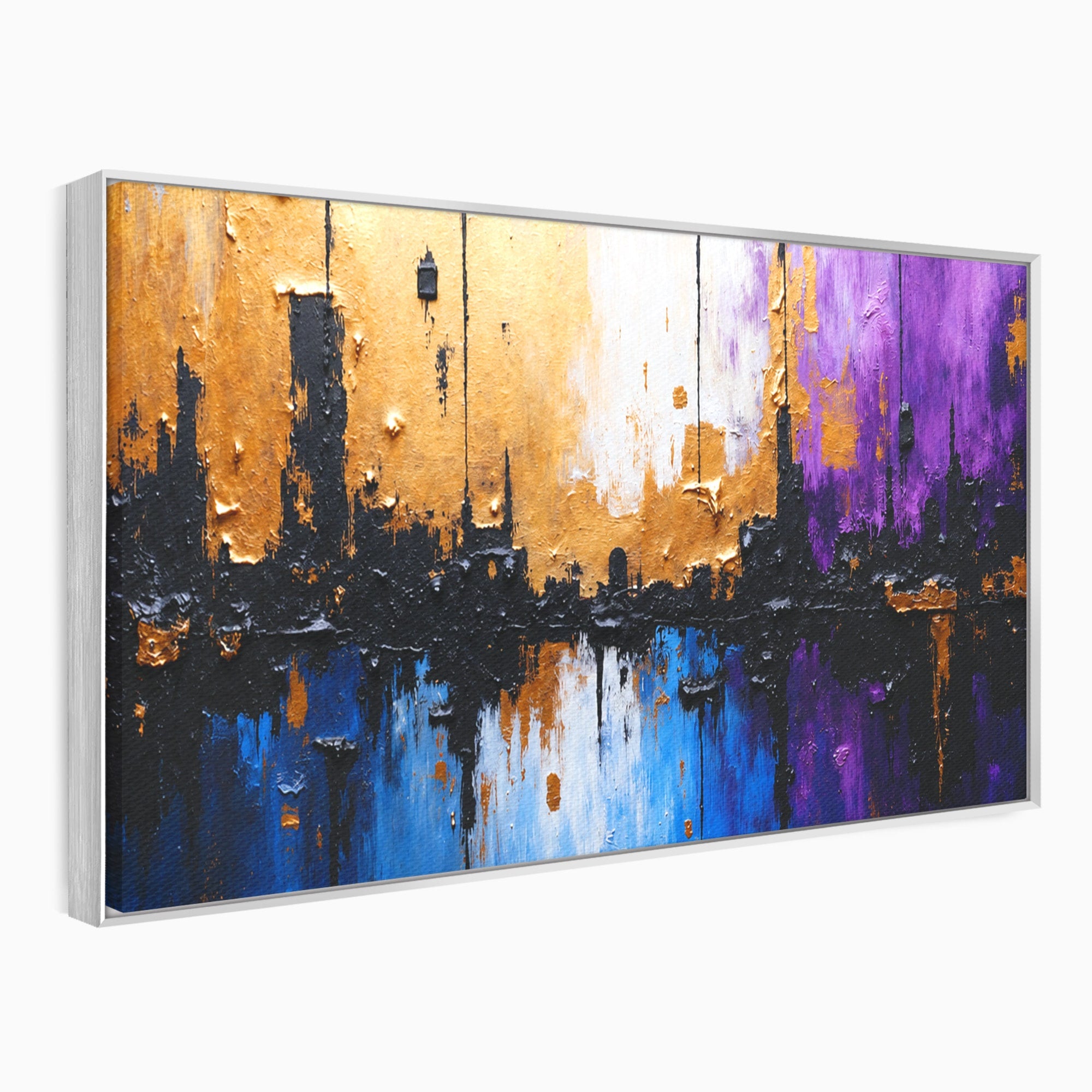 Tablou Canvas Premium LuxCanva® C1329, Orasul Abstract, Oras, Abstract, Peisaj Urban, Modern, Living, Culori Vibrante