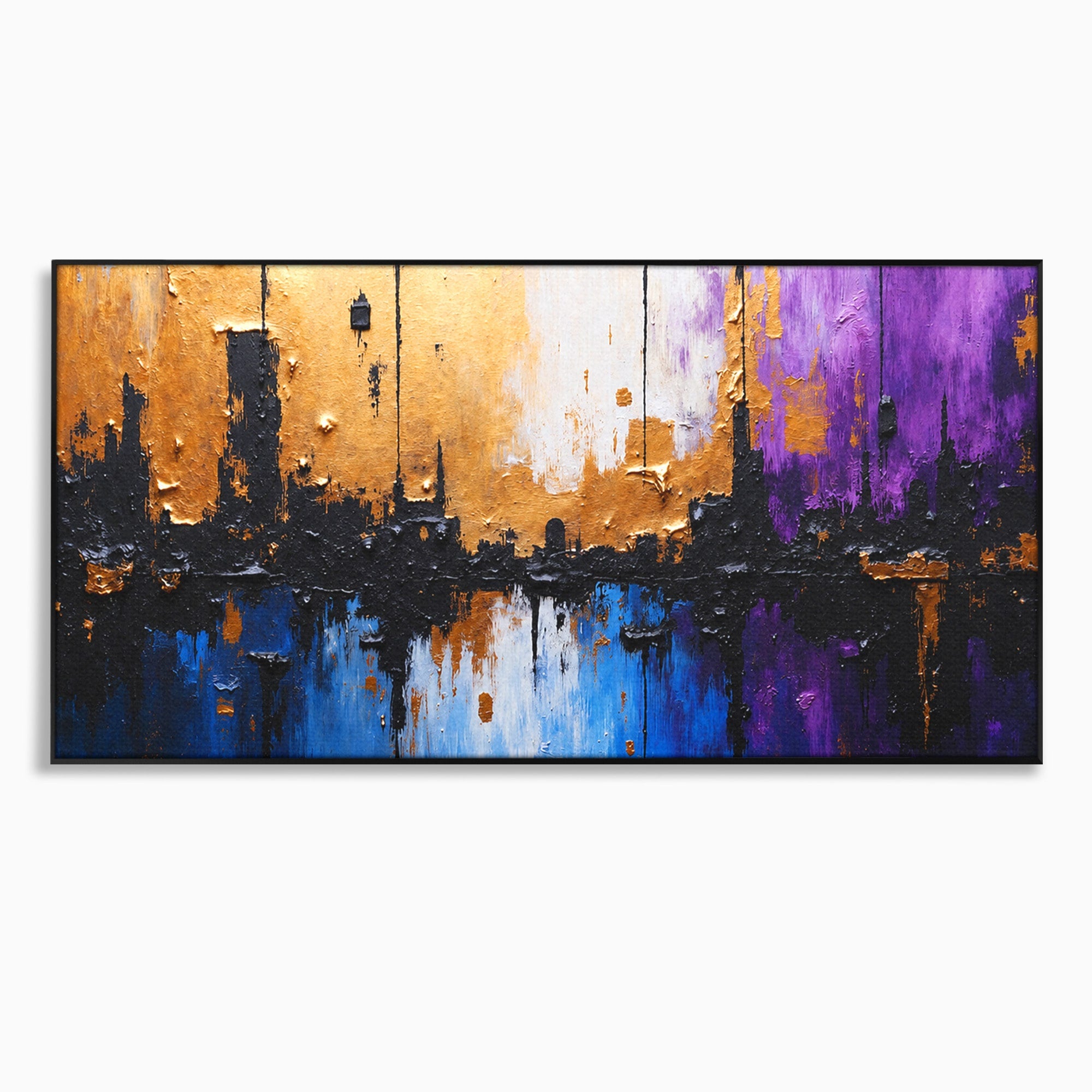 Tablou Canvas Premium LuxCanva® C1329, Orasul Abstract, Oras, Abstract, Peisaj Urban, Modern, Living, Culori Vibrante