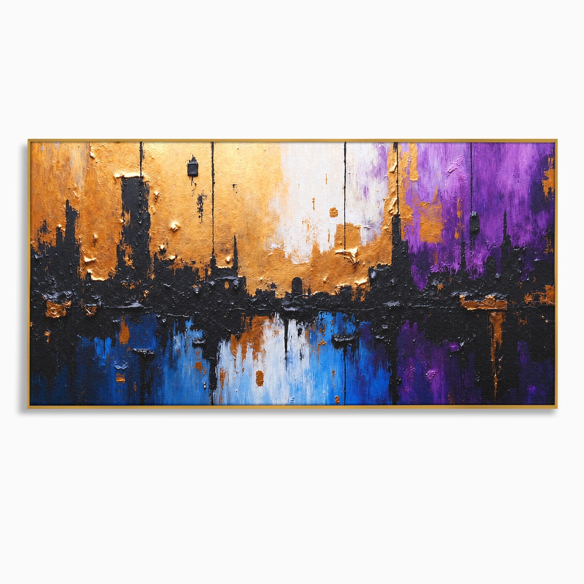 Tablou Canvas Premium LuxCanva® C1329, Orasul Abstract, Oras, Abstract, Peisaj Urban, Modern, Living, Culori Vibrante