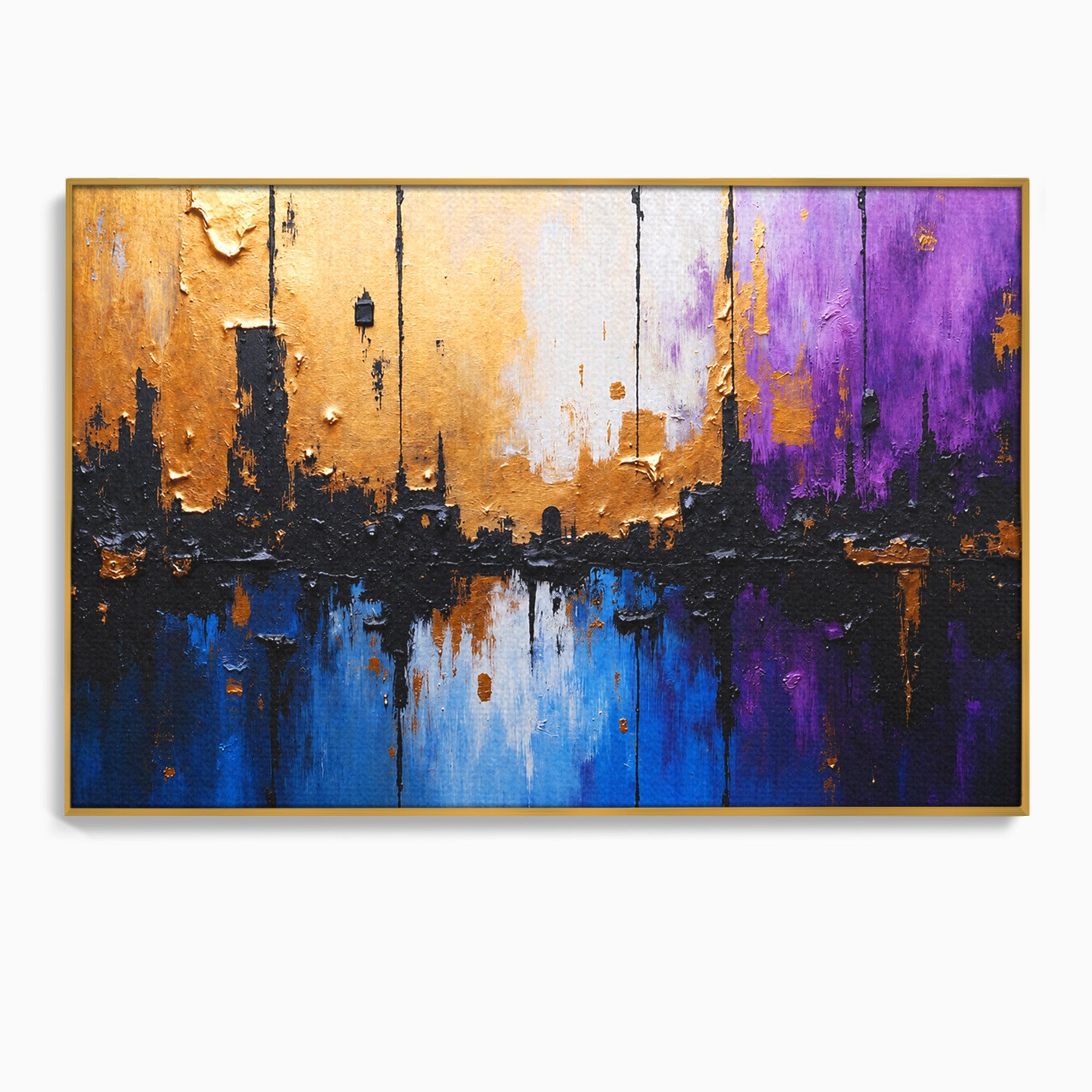 Tablou Canvas Premium LuxCanva® C1329, Orasul Abstract, Oras, Abstract, Peisaj Urban, Modern, Living, Culori Vibrante