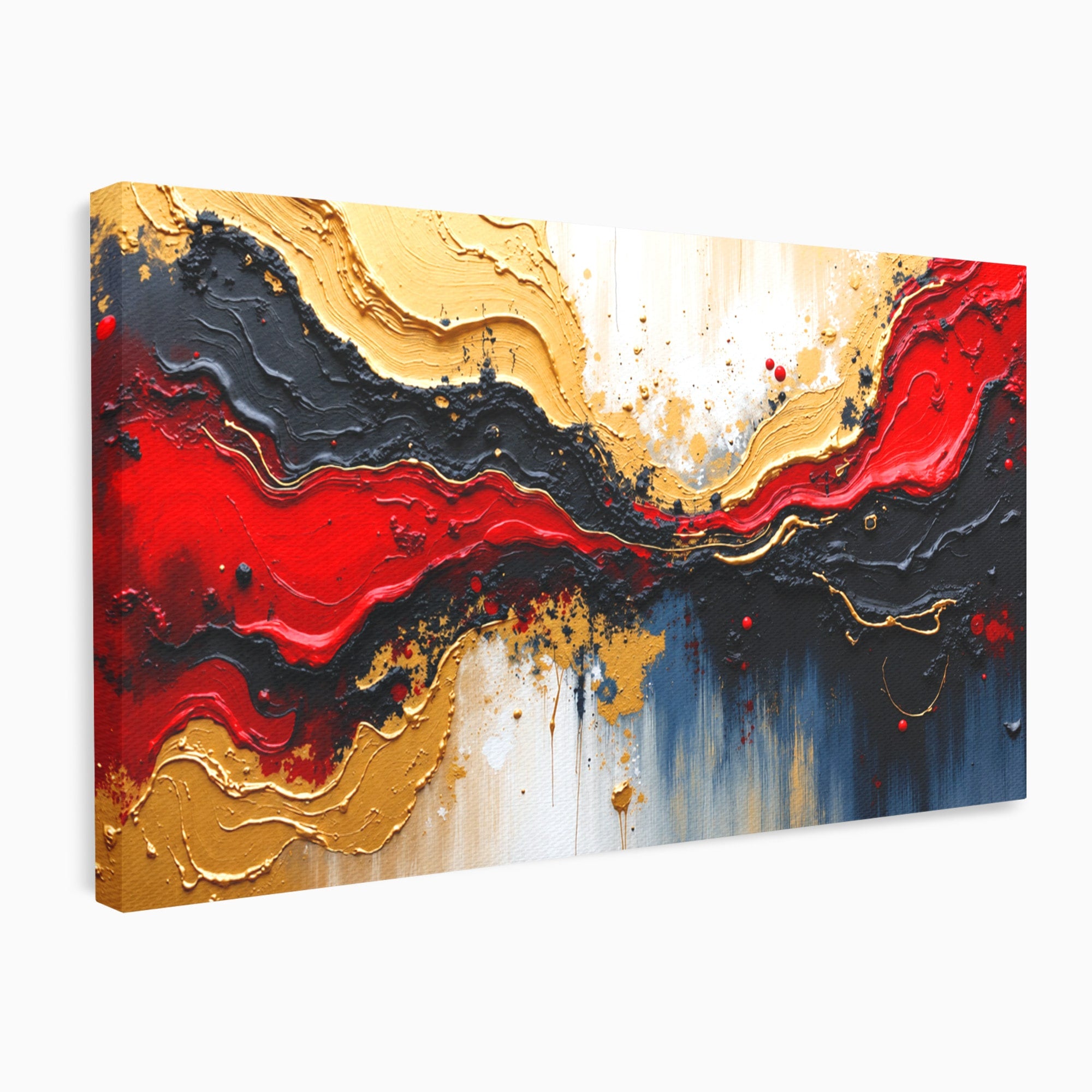 Tablou Canvas Premium LuxCanva® C1330, Fluxuri De Energie, Abstract, Arta Moderna, Energetic, Living, Birou, Culori Vibrante