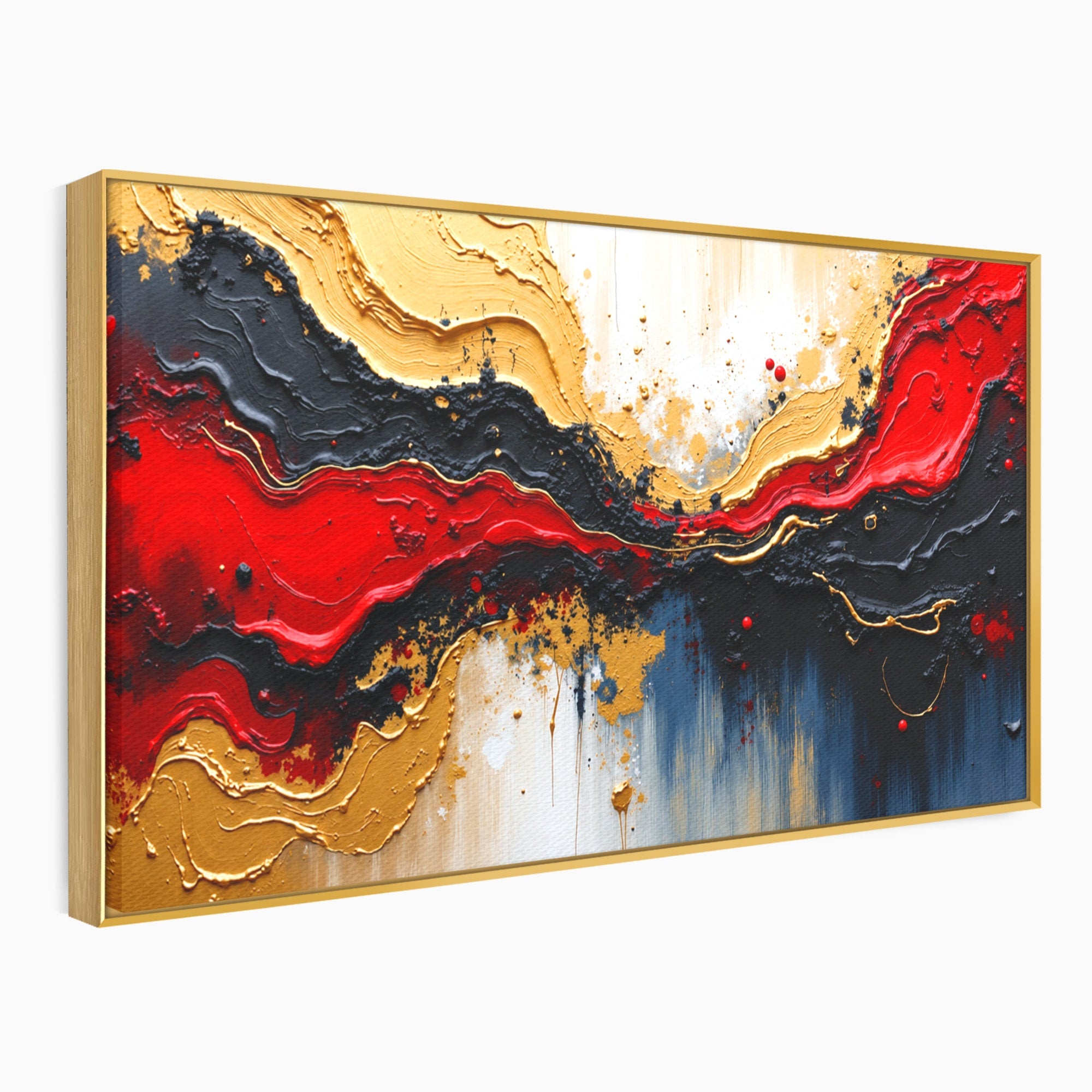 Tablou Canvas Premium LuxCanva® C1330, Fluxuri De Energie, Abstract, Arta Moderna, Energetic, Living, Birou, Culori Vibrante
