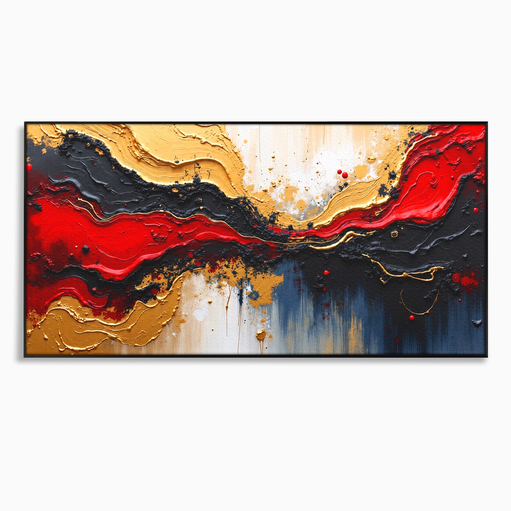 Tablou Canvas Premium LuxCanva® C1330, Fluxuri De Energie, Abstract, Arta Moderna, Energetic, Living, Birou, Culori Vibrante