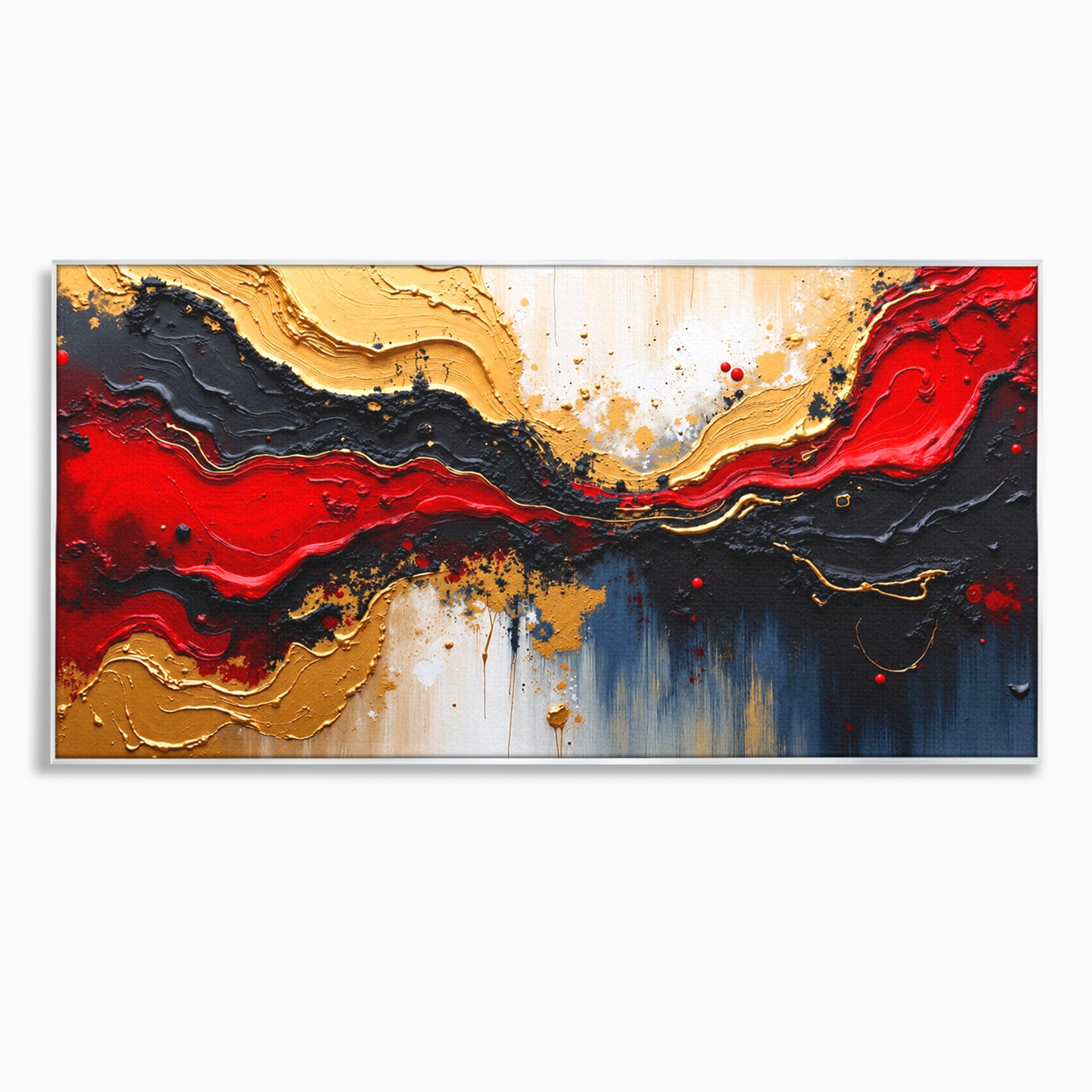 Tablou Canvas Premium LuxCanva® C1330, Fluxuri De Energie, Abstract, Arta Moderna, Energetic, Living, Birou, Culori Vibrante