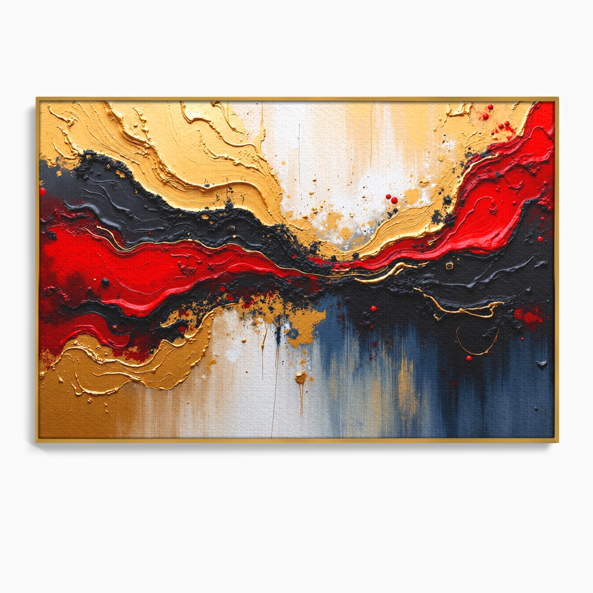 Tablou Canvas Premium LuxCanva® C1330, Fluxuri De Energie, Abstract, Arta Moderna, Energetic, Living, Birou, Culori Vibrante