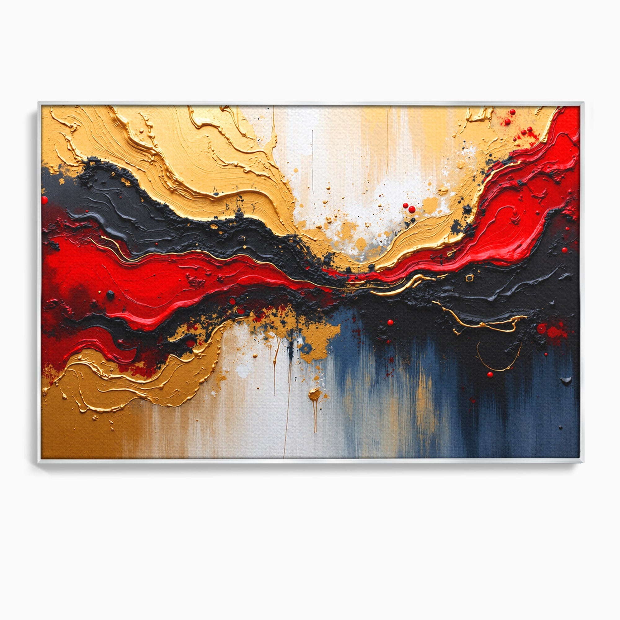 Tablou Canvas Premium LuxCanva® C1330, Fluxuri De Energie, Abstract, Arta Moderna, Energetic, Living, Birou, Culori Vibrante