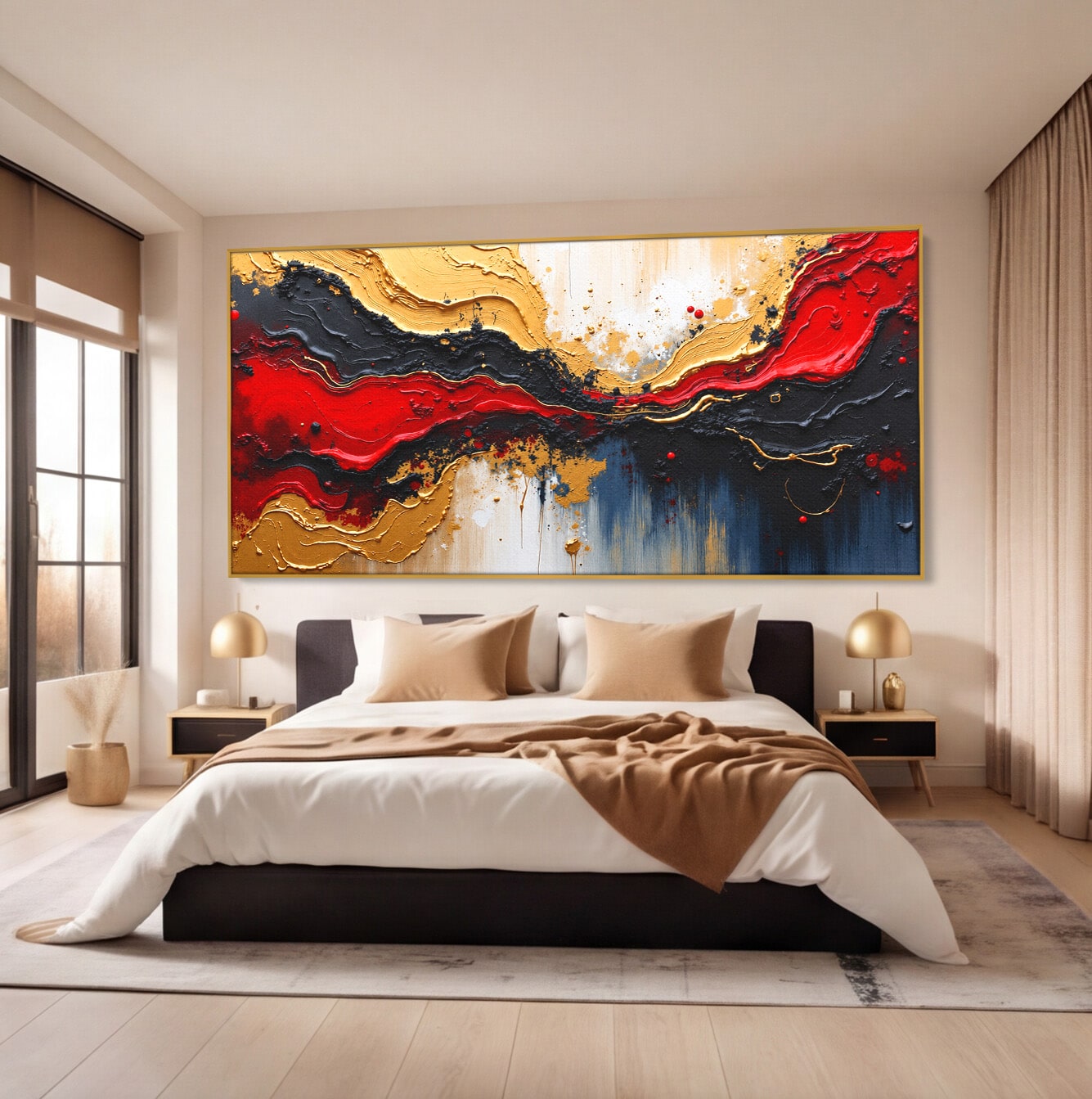 Tablou Canvas Premium LuxCanva® C1330, Fluxuri De Energie, Abstract, Arta Moderna, Energetic, Living, Birou, Culori Vibrante