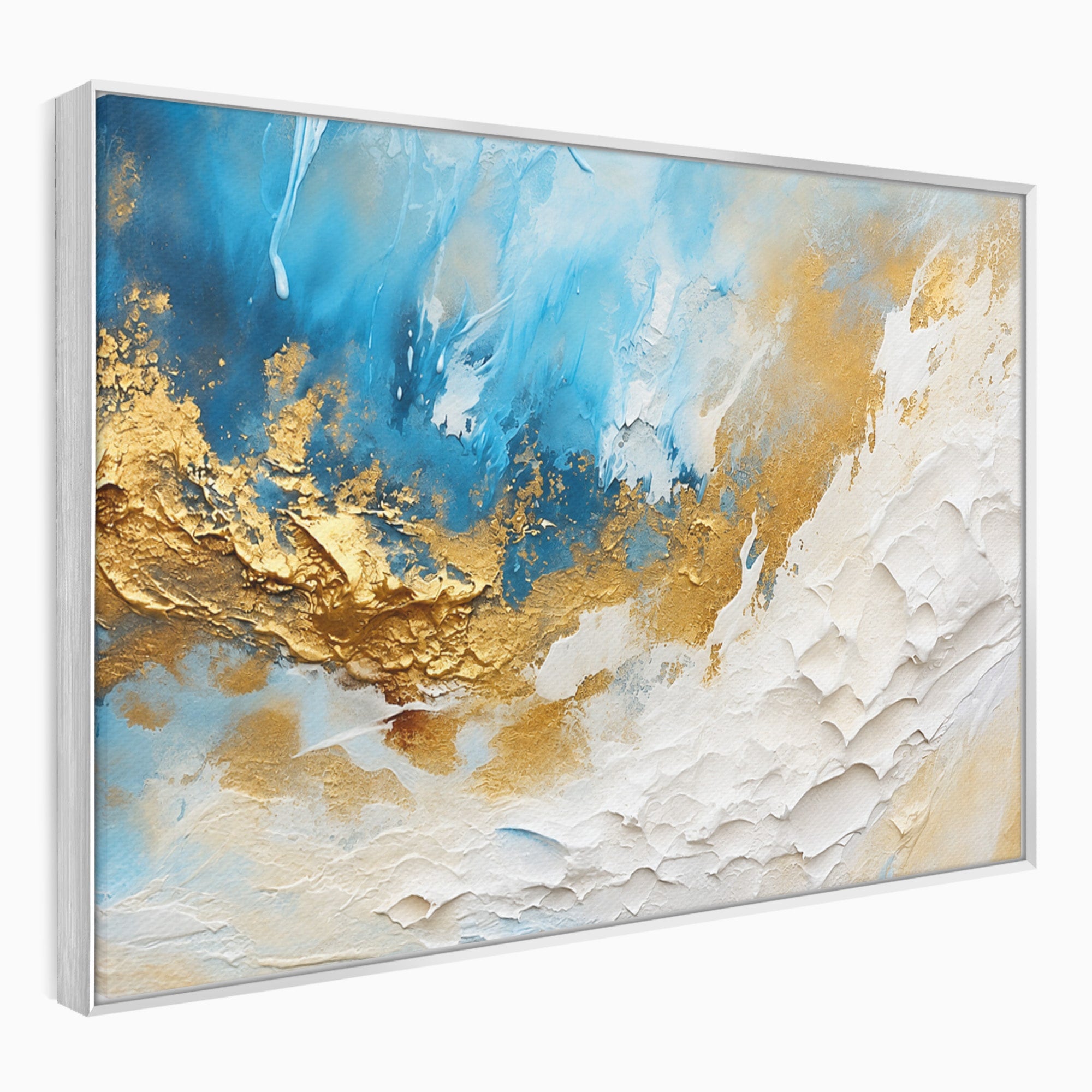 Tablou Canvas Premium LuxCanva® C1332, Abstractie Ceruleana, Abstractie, Textura, Modern, Birou, Living, Culori Vibrante