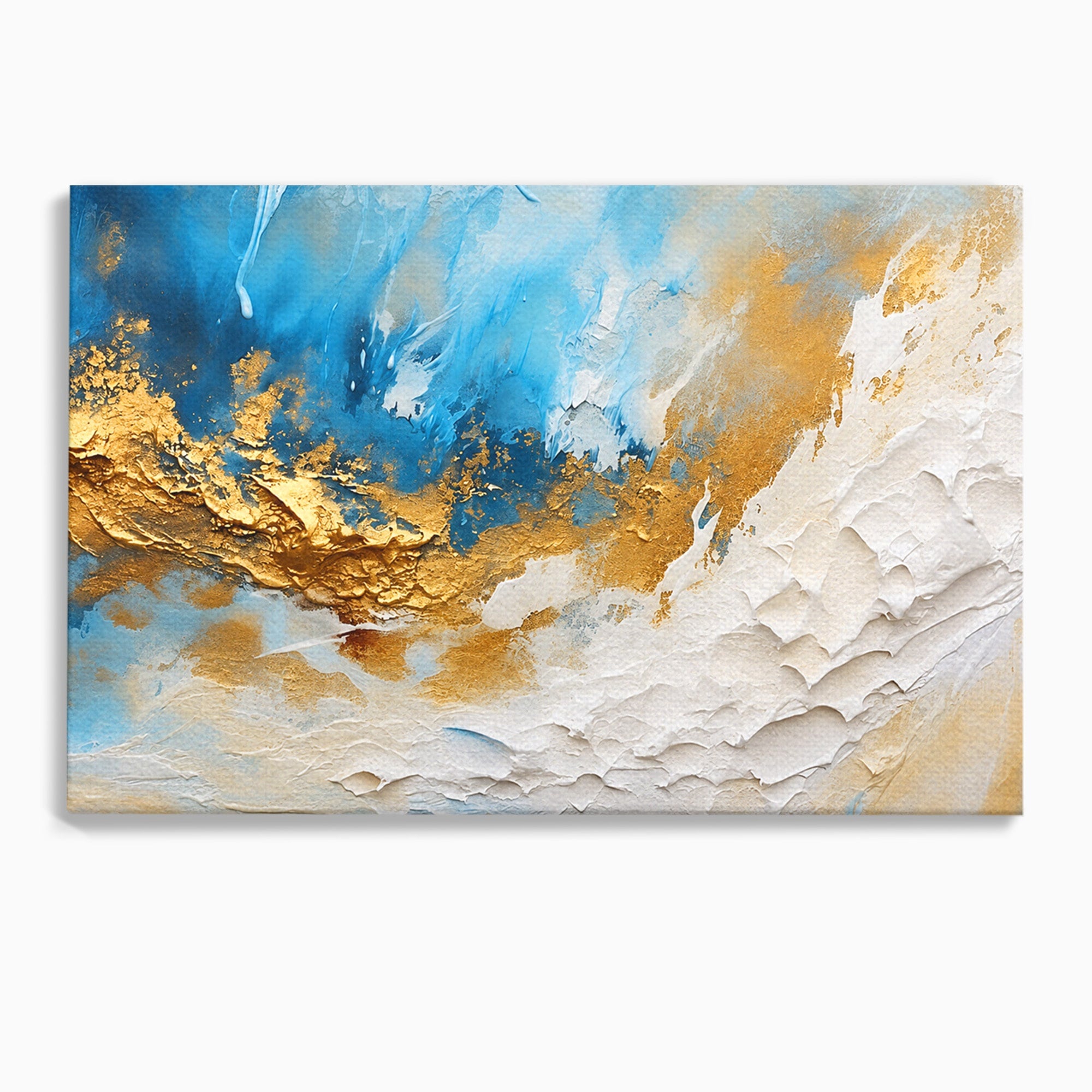 Tablou Canvas Premium LuxCanva® C1332, Abstractie Ceruleana, Abstractie, Textura, Modern, Birou, Living, Culori Vibrante