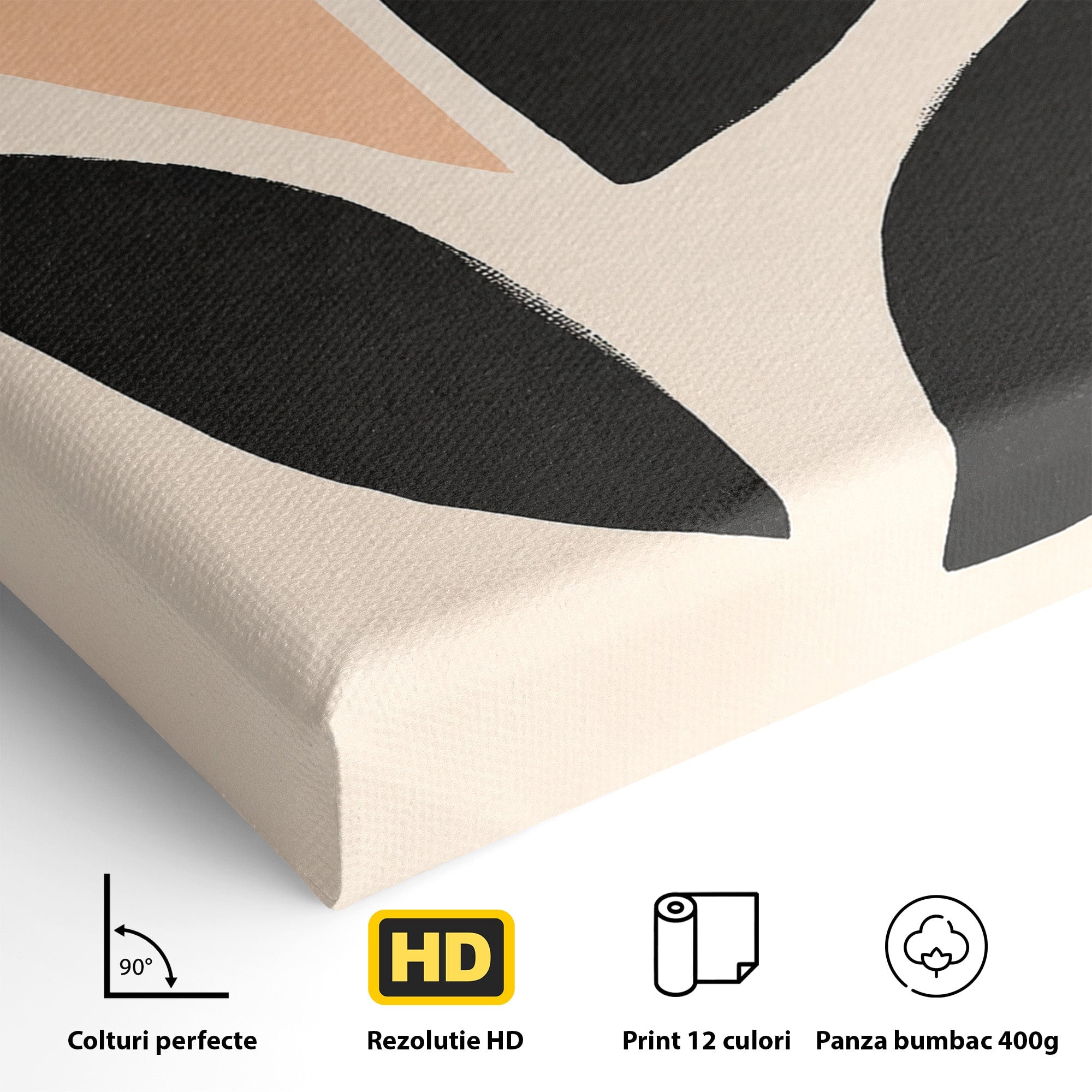 Tablou Canvas Premium LuxCanva® C1334, Forme Abstracte, Abstract, Minimalist, Modern, Birou, Living, Culori Vibrante