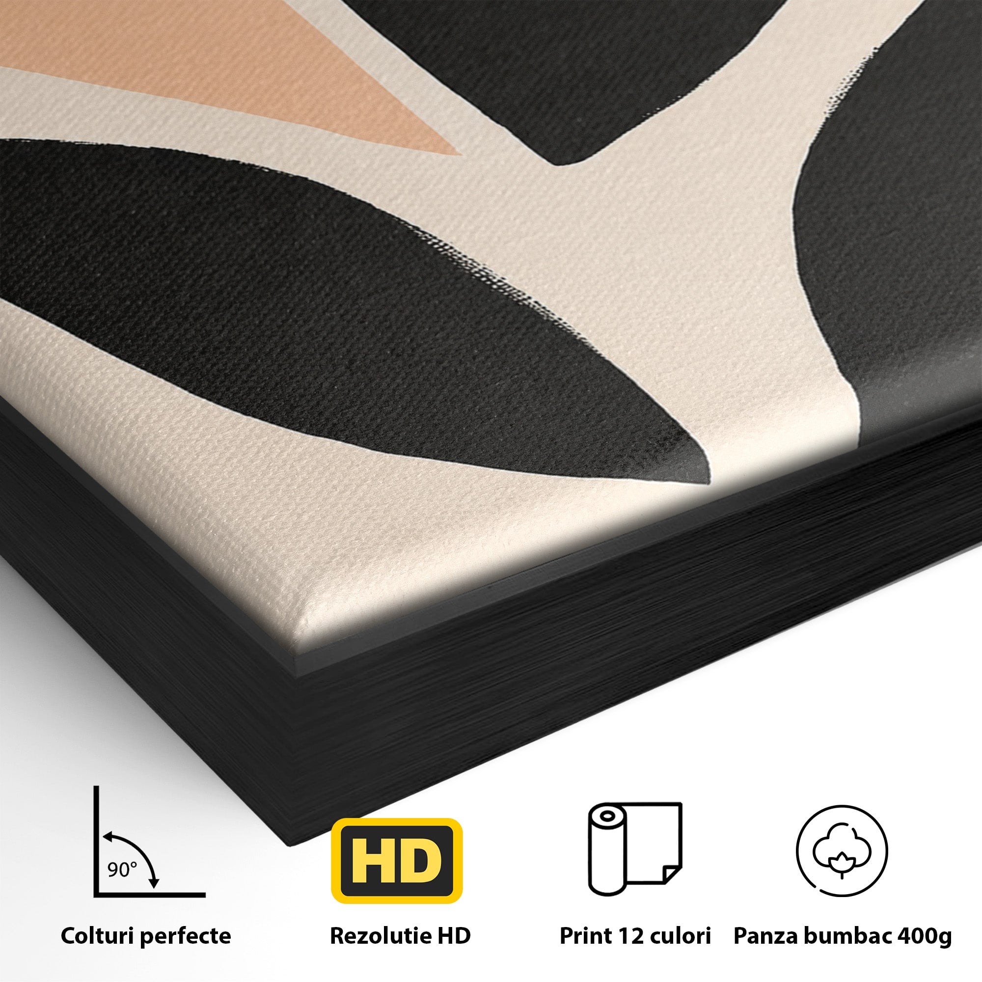 Tablou Canvas Premium LuxCanva® C1334, Forme Abstracte, Abstract, Minimalist, Modern, Birou, Living, Culori Vibrante