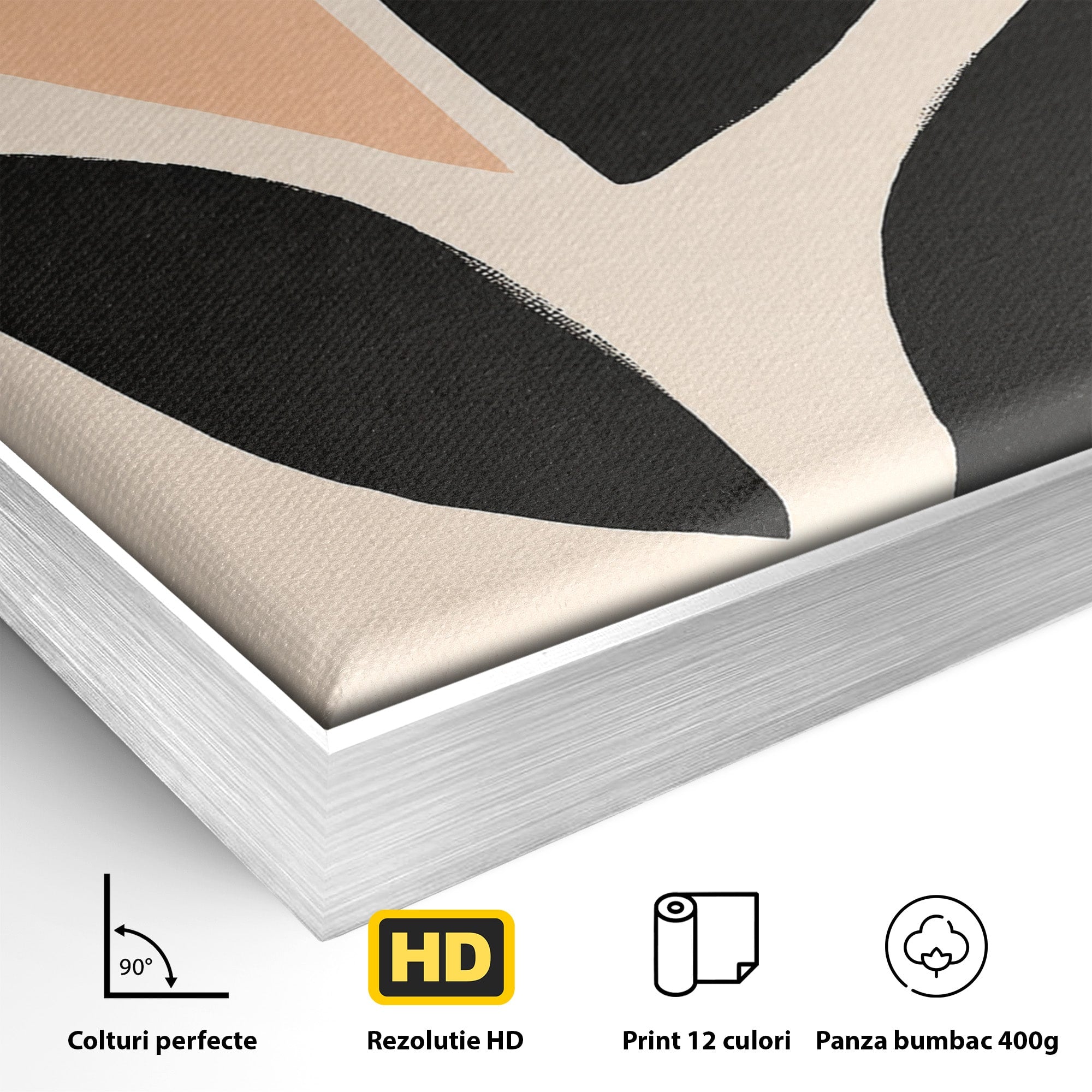 Tablou Canvas Premium LuxCanva® C1334, Forme Abstracte, Abstract, Minimalist, Modern, Birou, Living, Culori Vibrante