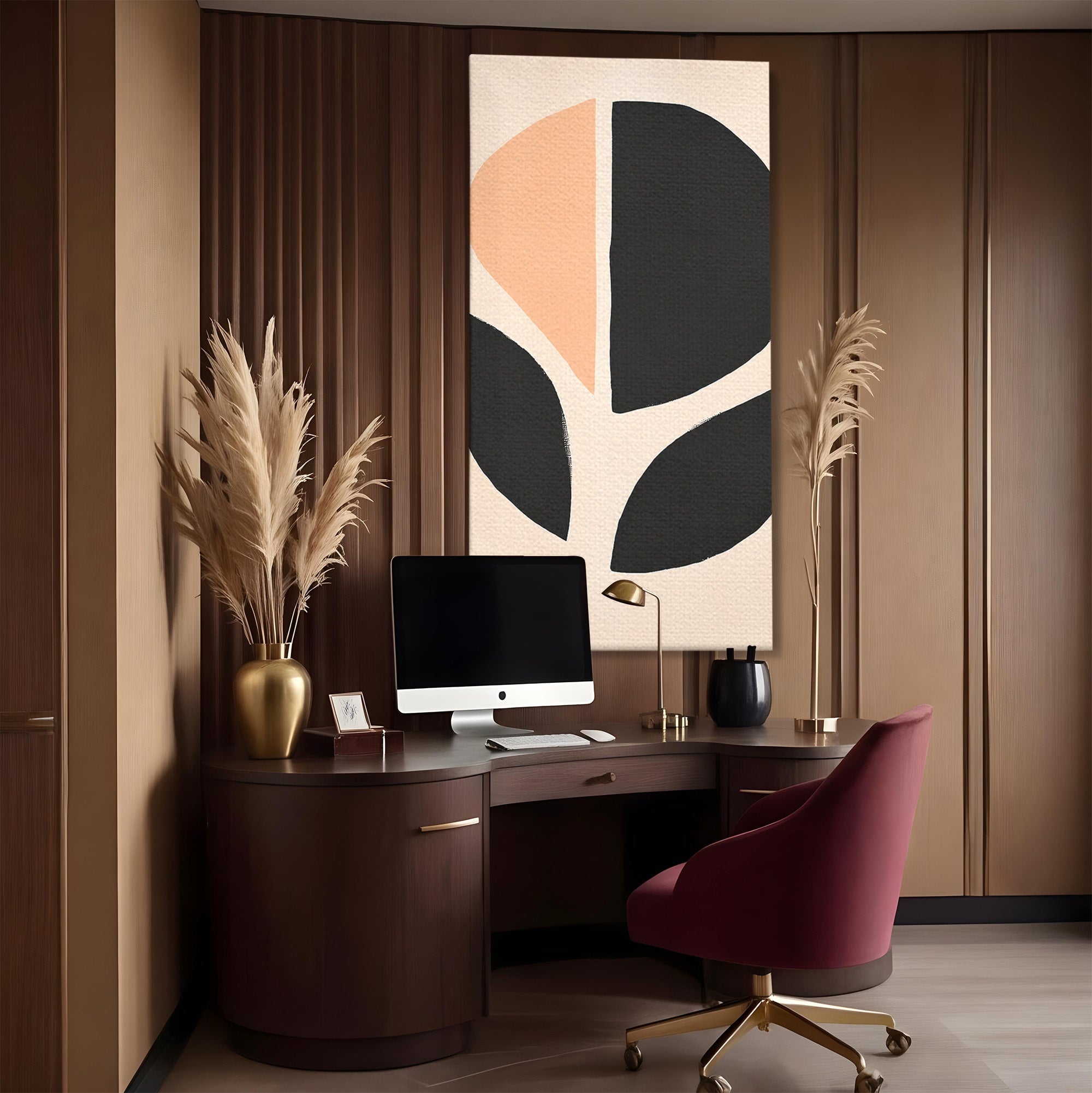 Tablou Canvas Premium LuxCanva® C1334, Forme Abstracte, Abstract, Minimalist, Modern, Birou, Living, Culori Vibrante