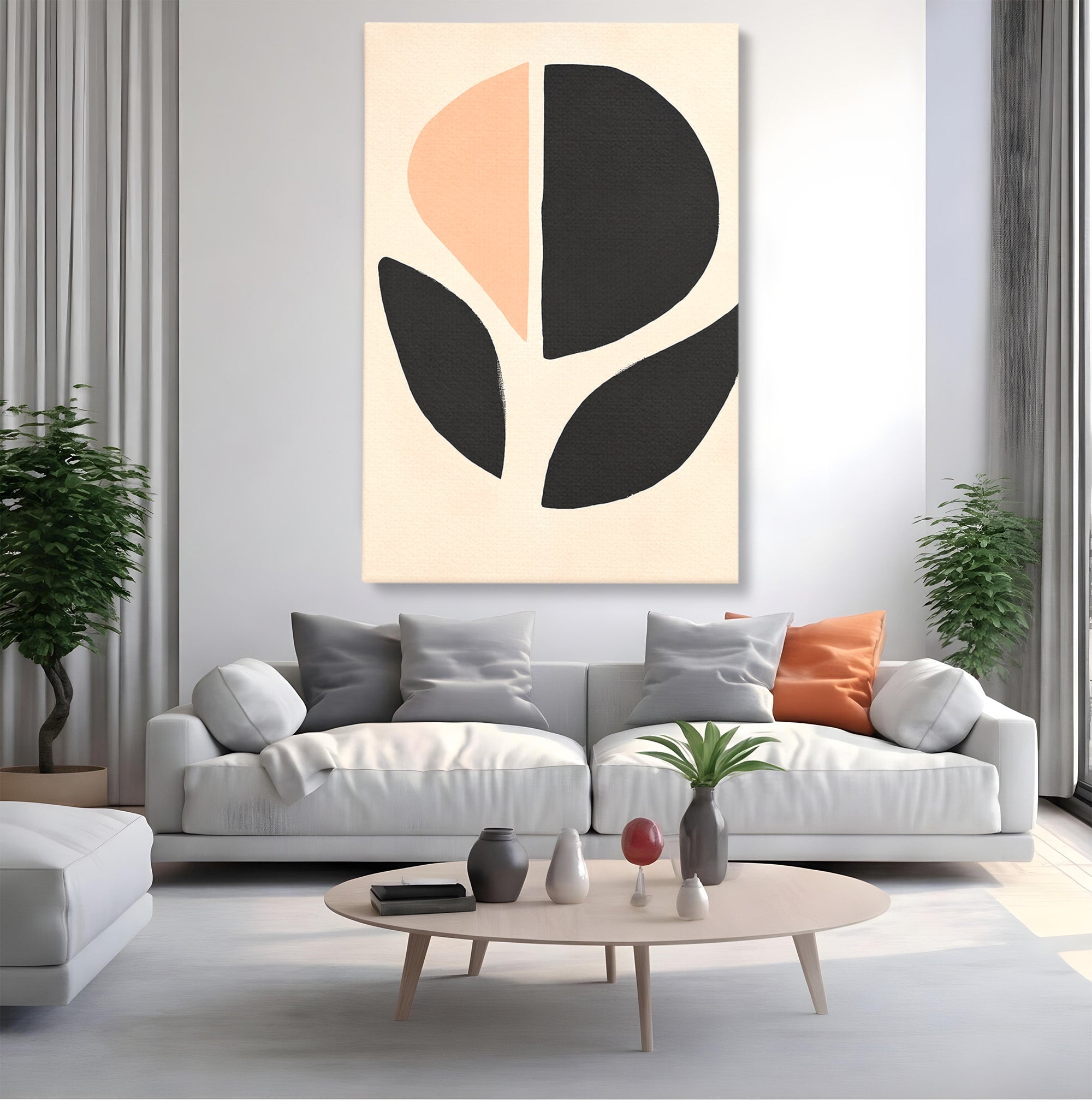 Tablou Canvas Premium LuxCanva® C1334, Forme Abstracte, Abstract, Minimalist, Modern, Birou, Living, Culori Vibrante