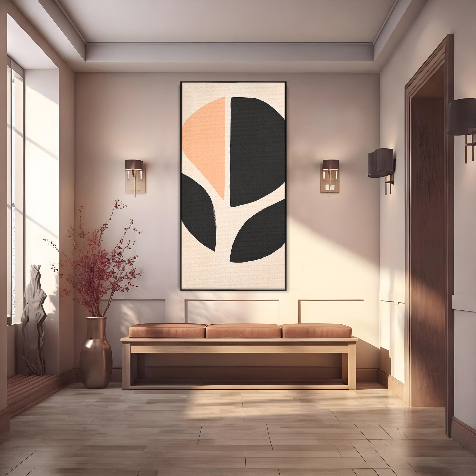 Tablou Canvas Premium LuxCanva® C1334, Forme Abstracte, Abstract, Minimalist, Modern, Birou, Living, Culori Vibrante