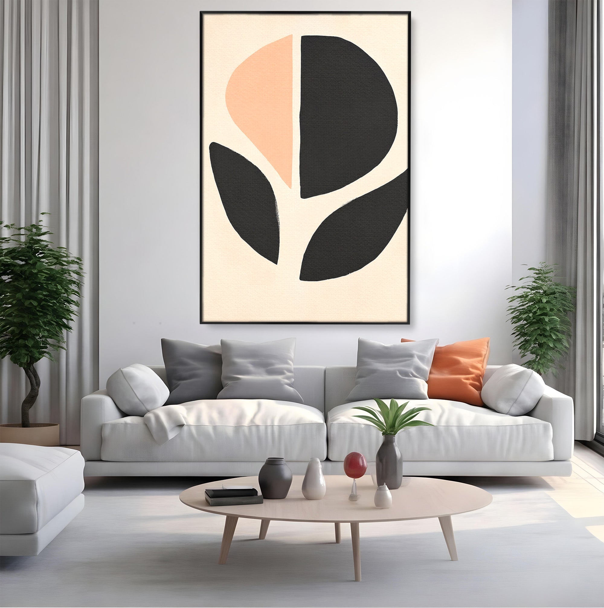 Tablou Canvas Premium LuxCanva® C1334, Forme Abstracte, Abstract, Minimalist, Modern, Birou, Living, Culori Vibrante