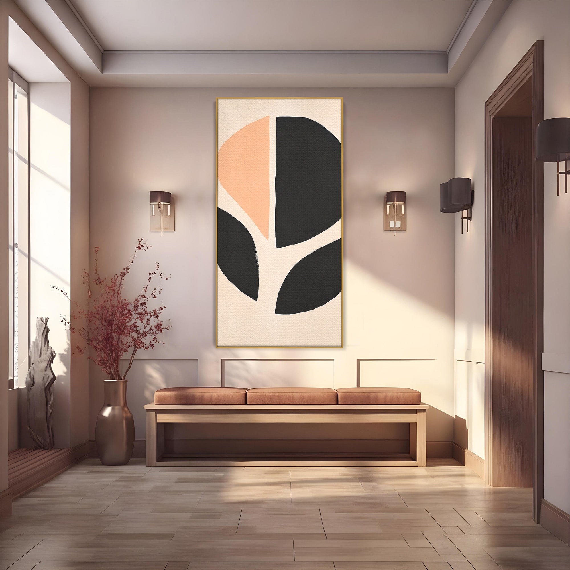 Tablou Canvas Premium LuxCanva® C1334, Forme Abstracte, Abstract, Minimalist, Modern, Birou, Living, Culori Vibrante