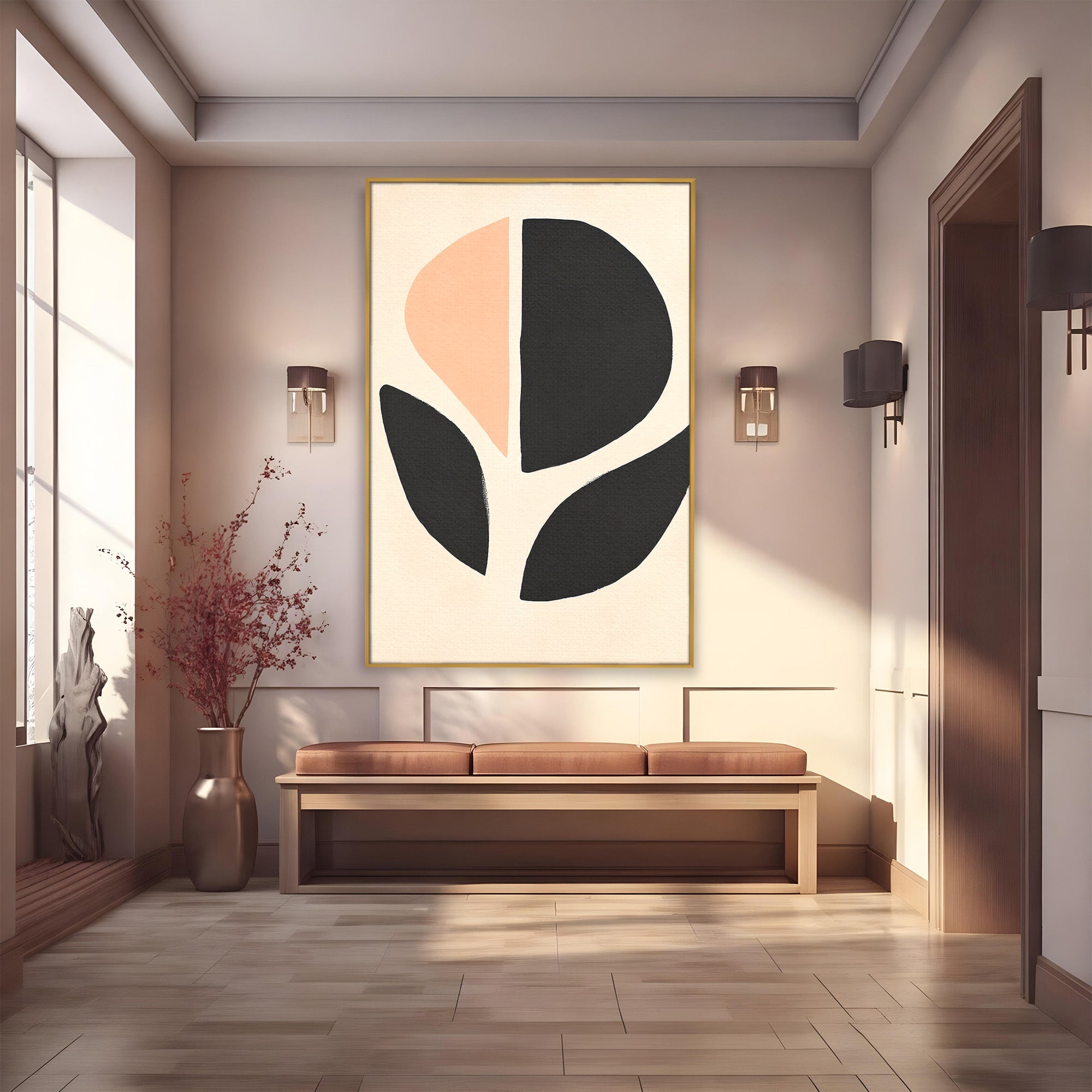 Tablou Canvas Premium LuxCanva® C1334, Forme Abstracte, Abstract, Minimalist, Modern, Birou, Living, Culori Vibrante