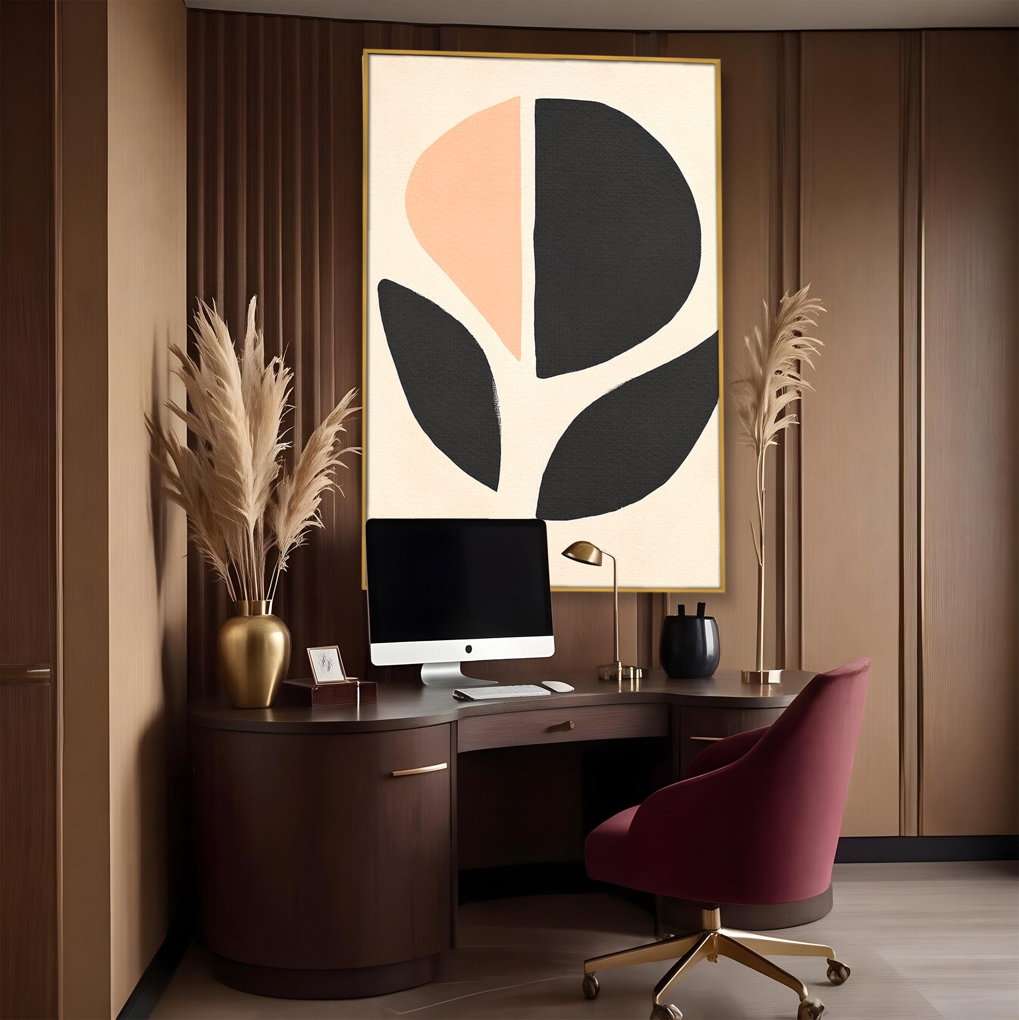 Tablou Canvas Premium LuxCanva® C1334, Forme Abstracte, Abstract, Minimalist, Modern, Birou, Living, Culori Vibrante