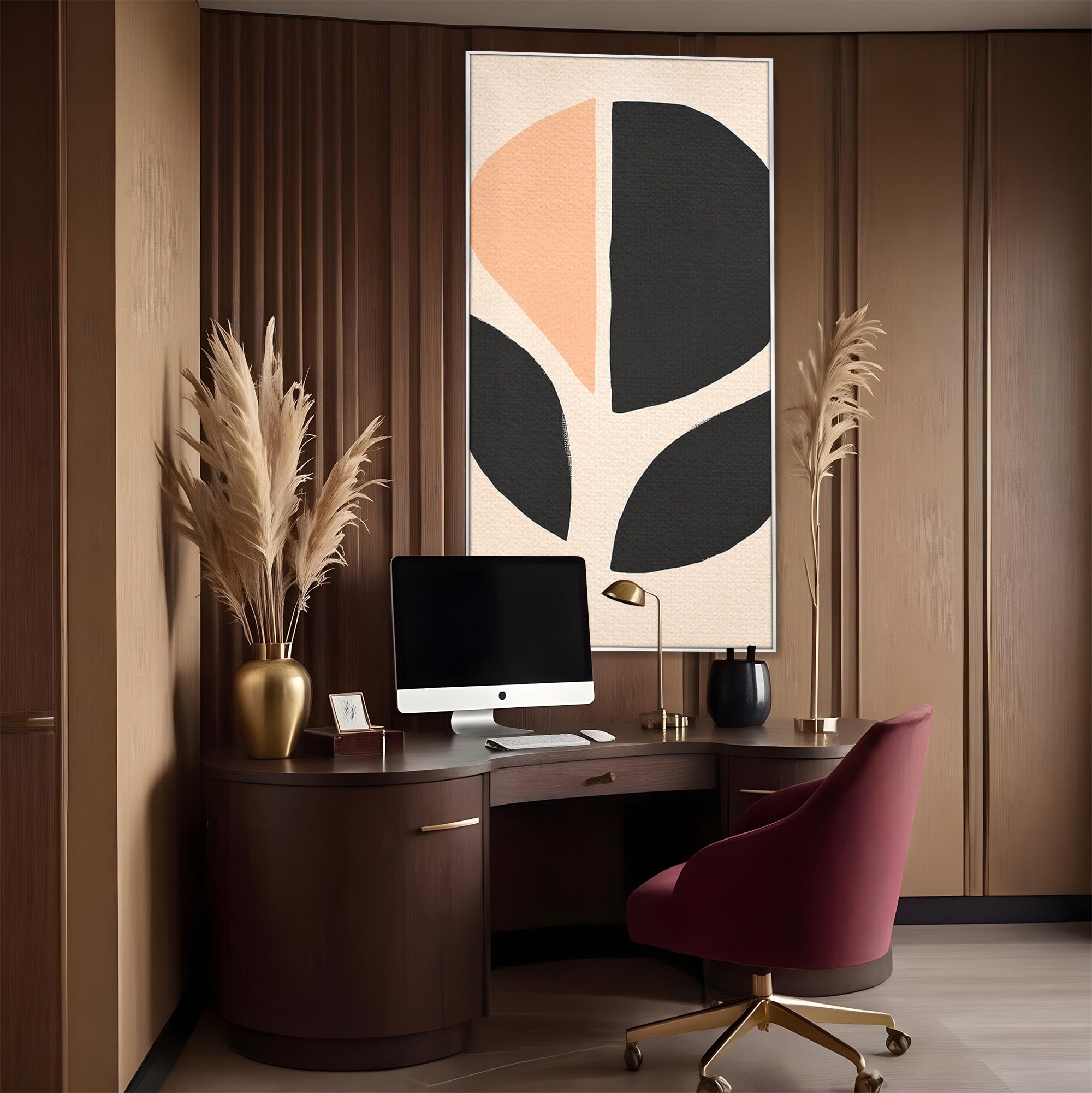 Tablou Canvas Premium LuxCanva® C1334, Forme Abstracte, Abstract, Minimalist, Modern, Birou, Living, Culori Vibrante