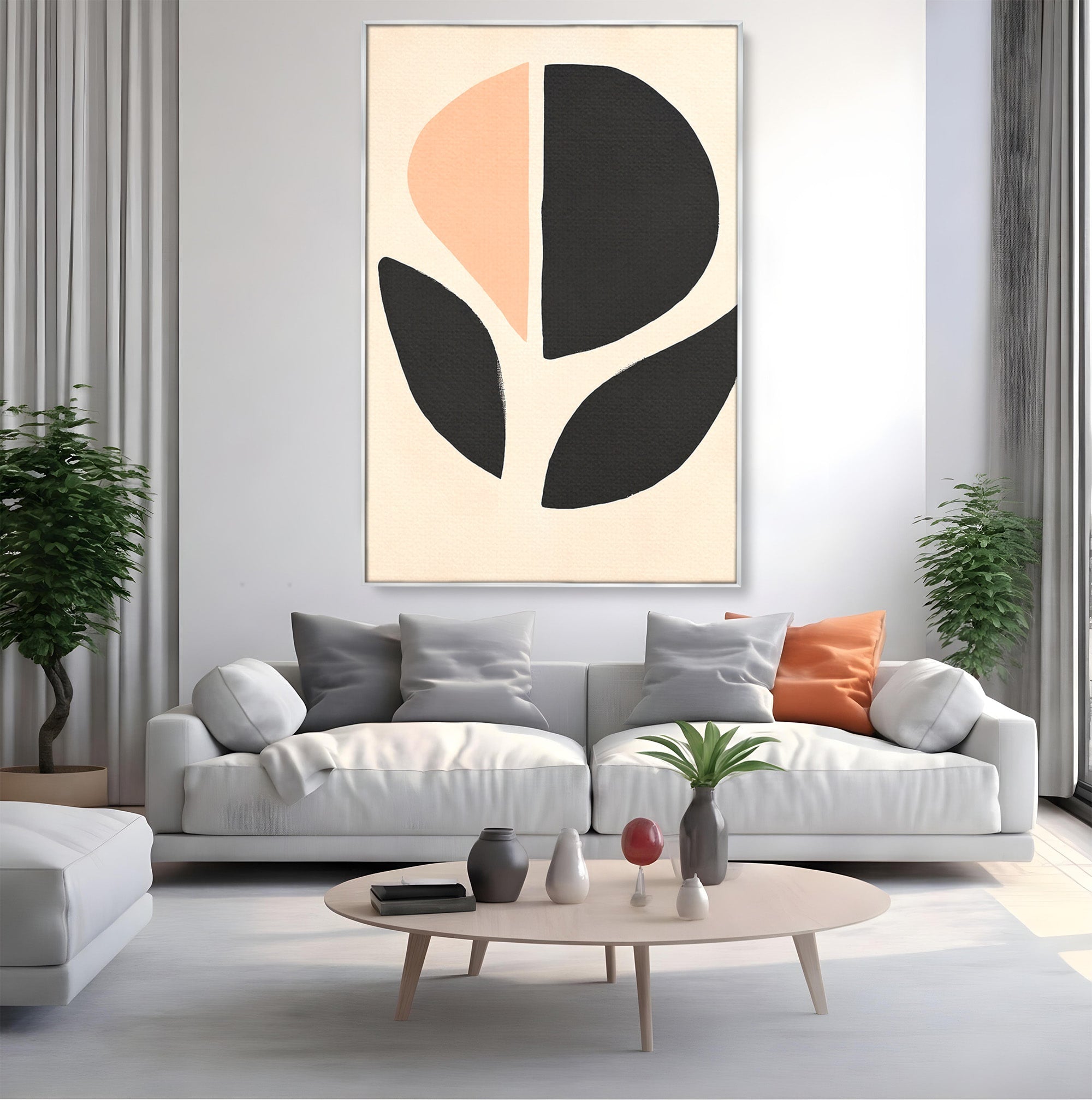 Tablou Canvas Premium LuxCanva® C1334, Forme Abstracte, Abstract, Minimalist, Modern, Birou, Living, Culori Vibrante