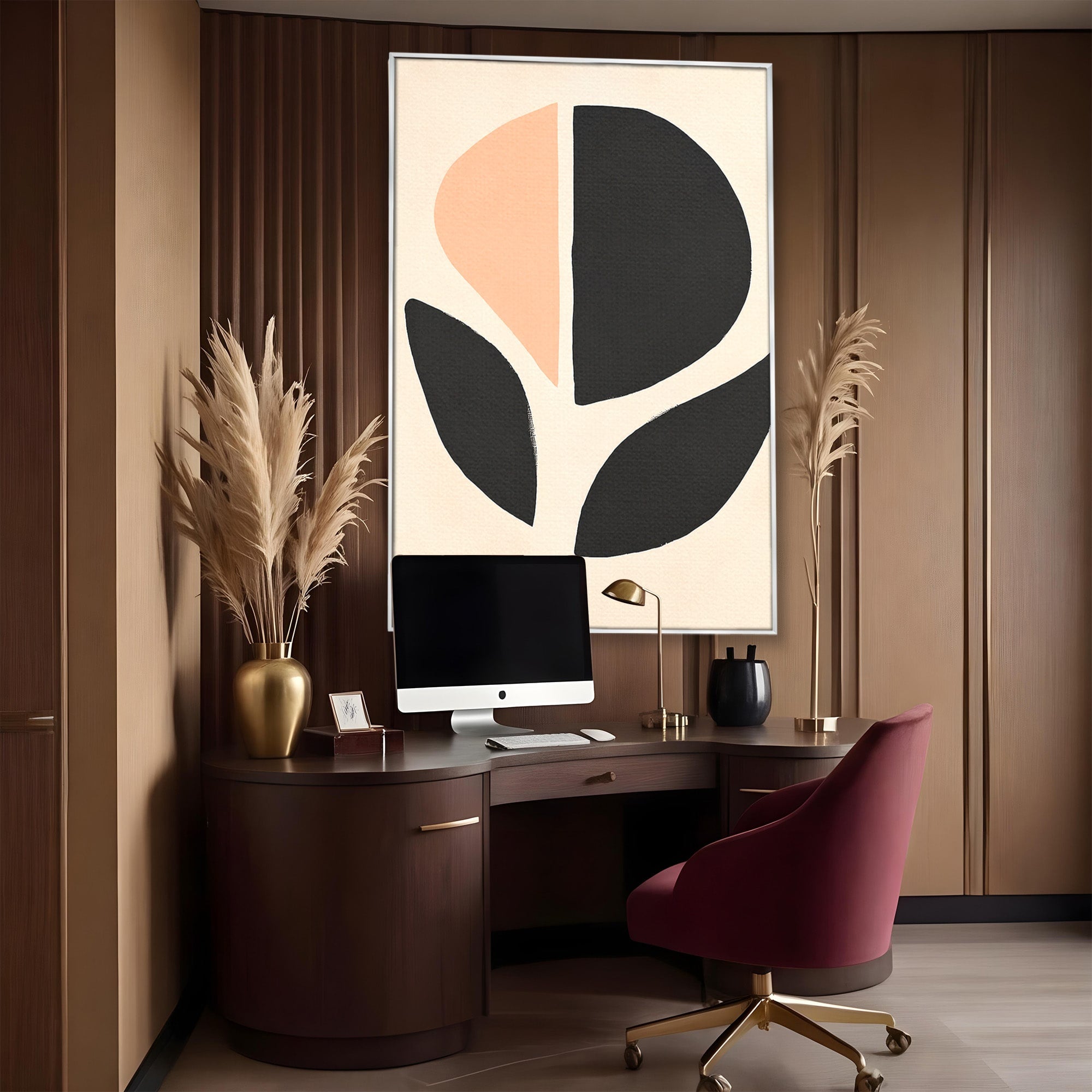 Tablou Canvas Premium LuxCanva® C1334, Forme Abstracte, Abstract, Minimalist, Modern, Birou, Living, Culori Vibrante