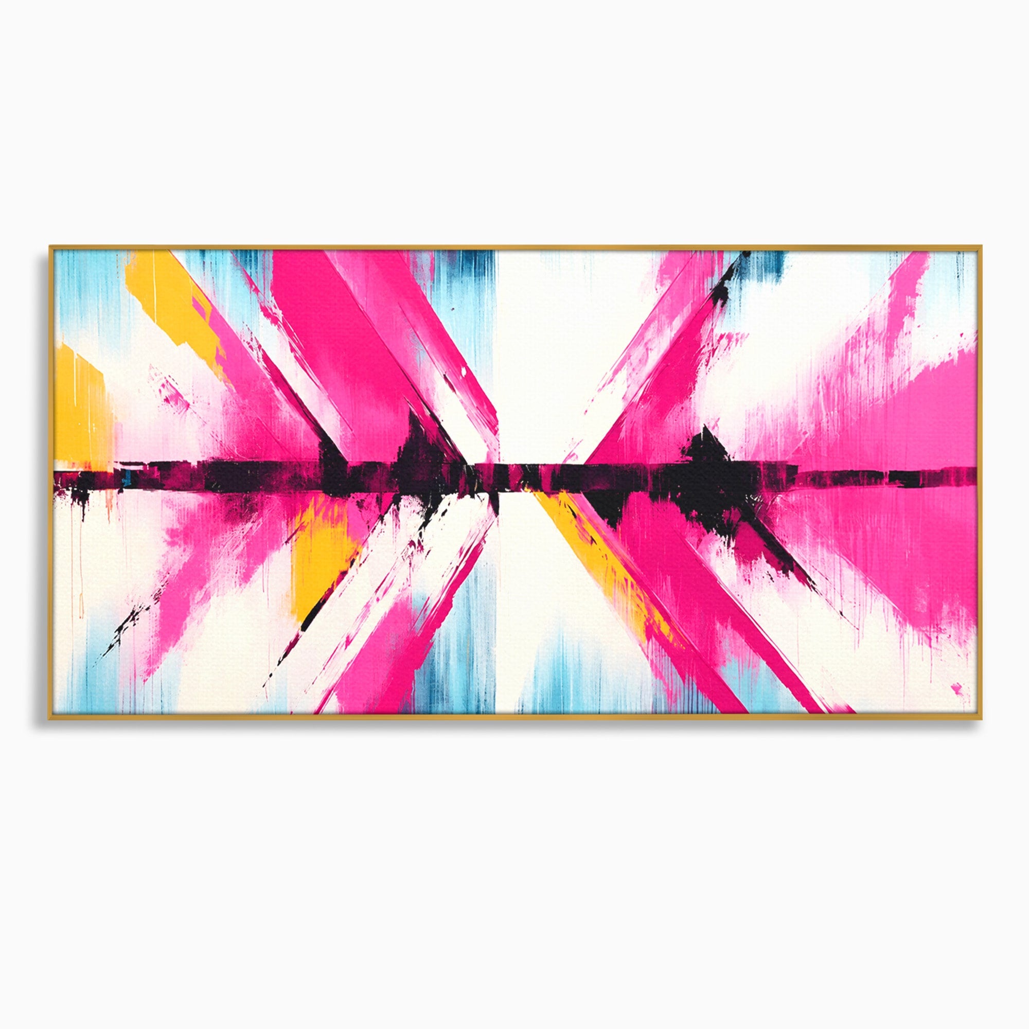 Tablou Canvas Premium LuxCanva® C1335, Explozie Abstracta, Abstract, Modern, Arta, Energetic, Living, Birou, Culori Vibrante