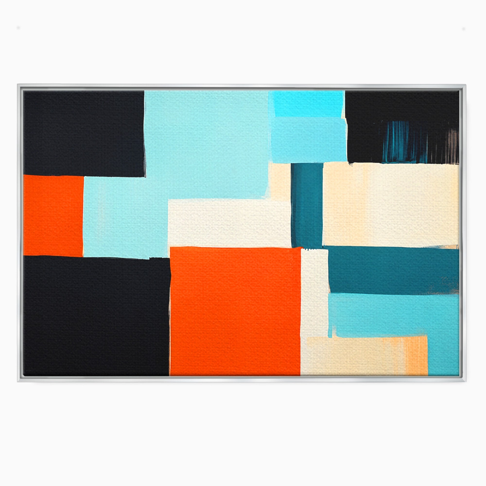Tablou Canvas Premium LuxCanva® C1336, Abstract Geometric, Abstract, Geometric, Modern, Arta Contemporana, Birou, Culori Vibrante