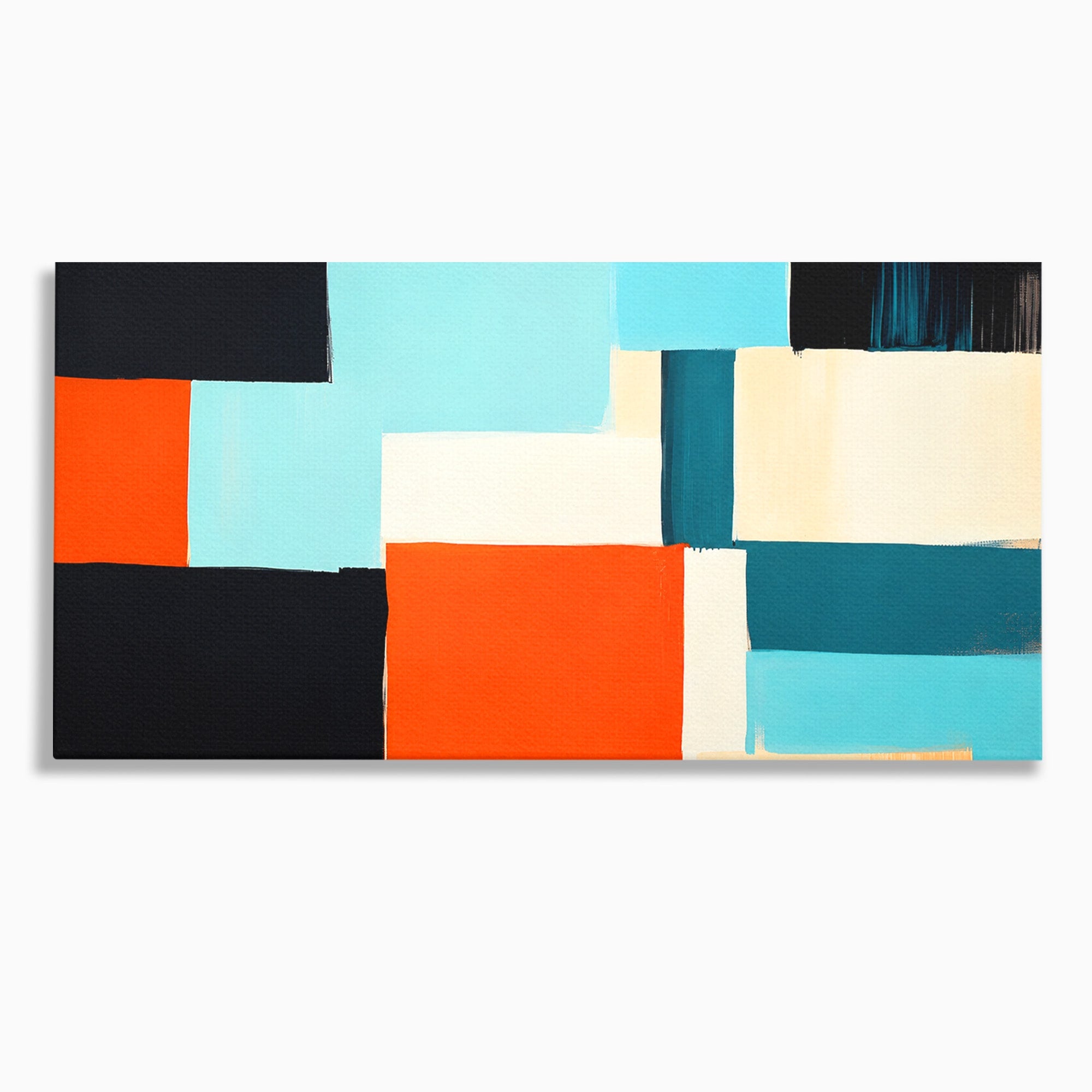 Tablou Canvas Premium LuxCanva® C1336, Abstract Geometric, Abstract, Geometric, Modern, Arta Contemporana, Birou, Culori Vibrante