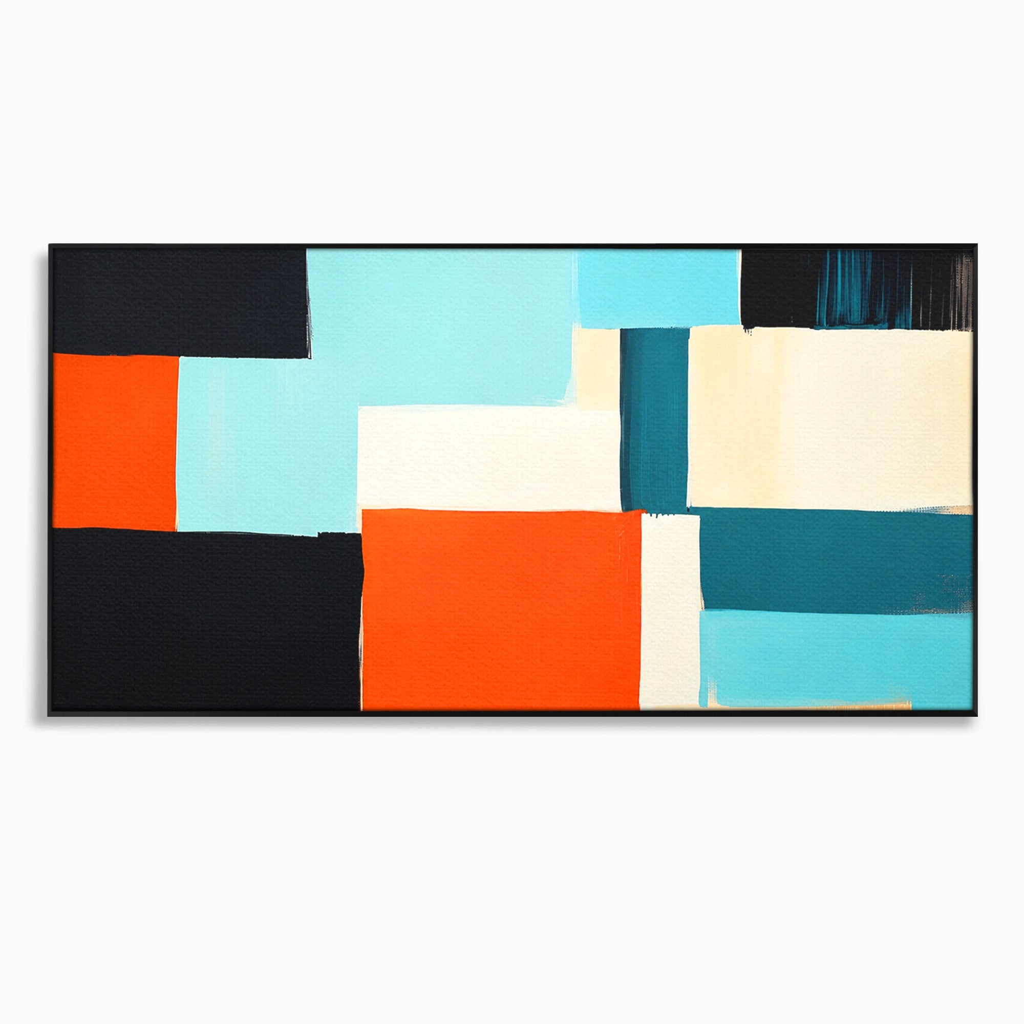 Tablou Canvas Premium LuxCanva® C1336, Abstract Geometric, Abstract, Geometric, Modern, Arta Contemporana, Birou, Culori Vibrante