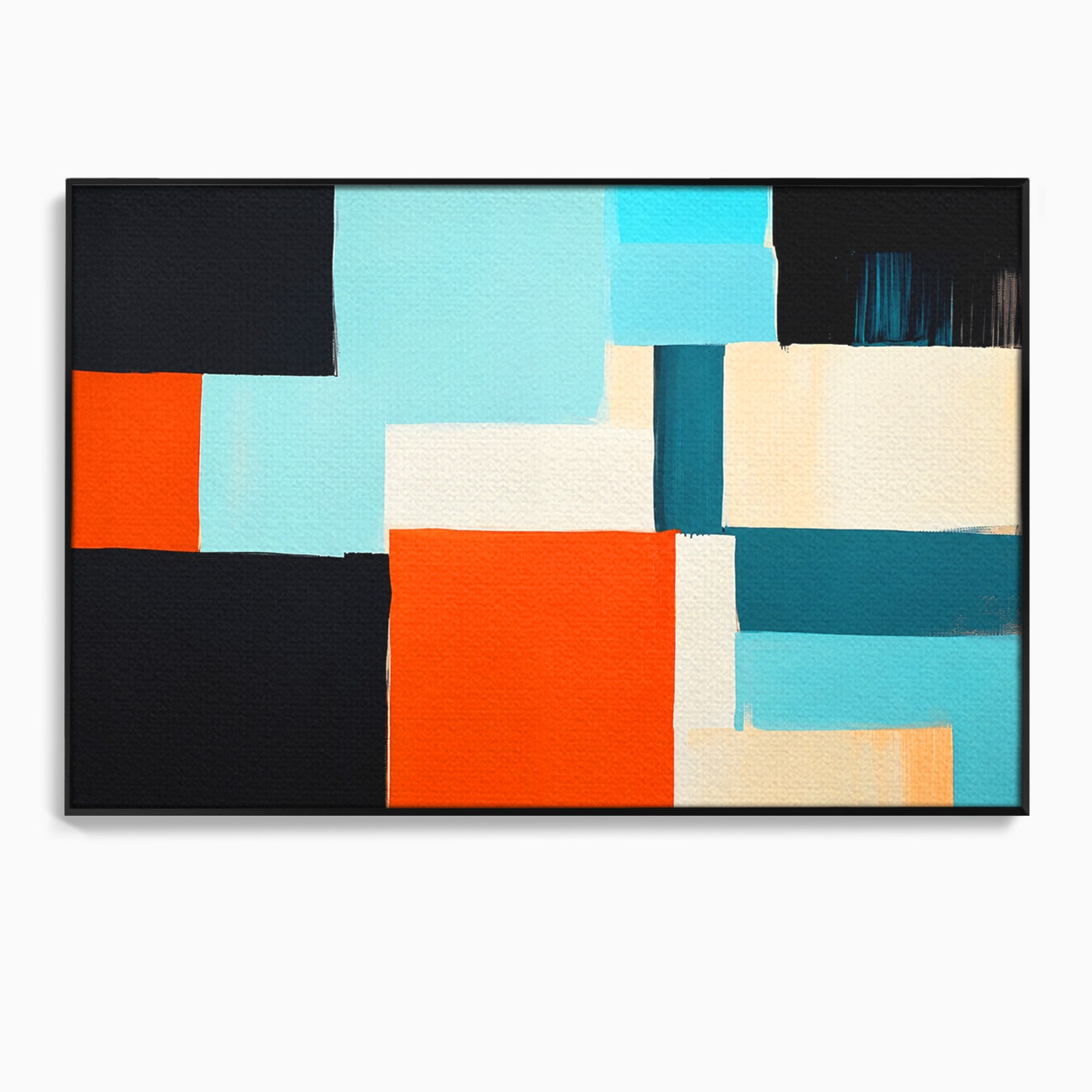 Tablou Canvas Premium LuxCanva® C1336, Abstract Geometric, Abstract, Geometric, Modern, Arta Contemporana, Birou, Culori Vibrante