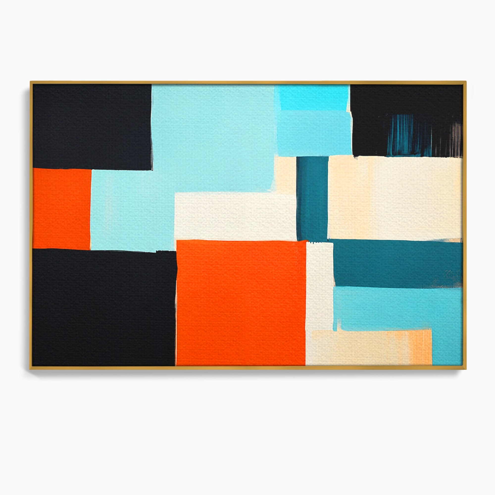 Tablou Canvas Premium LuxCanva® C1336, Abstract Geometric, Abstract, Geometric, Modern, Arta Contemporana, Birou, Culori Vibrante