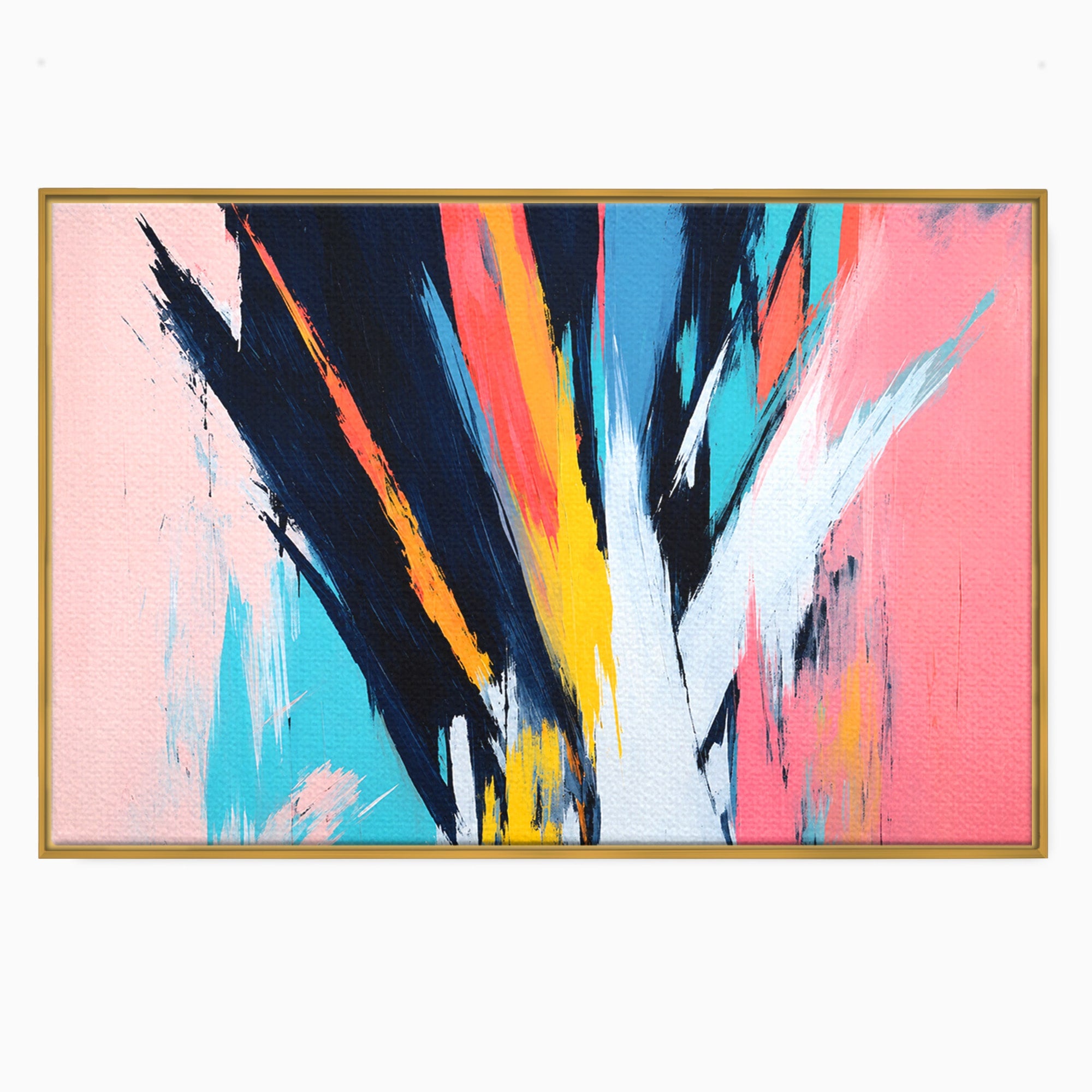Tablou Canvas Premium LuxCanva® C1337, Abstract Dinamic, Abstract, Modern, Energetic, Living, Birou, Culori Vibrante