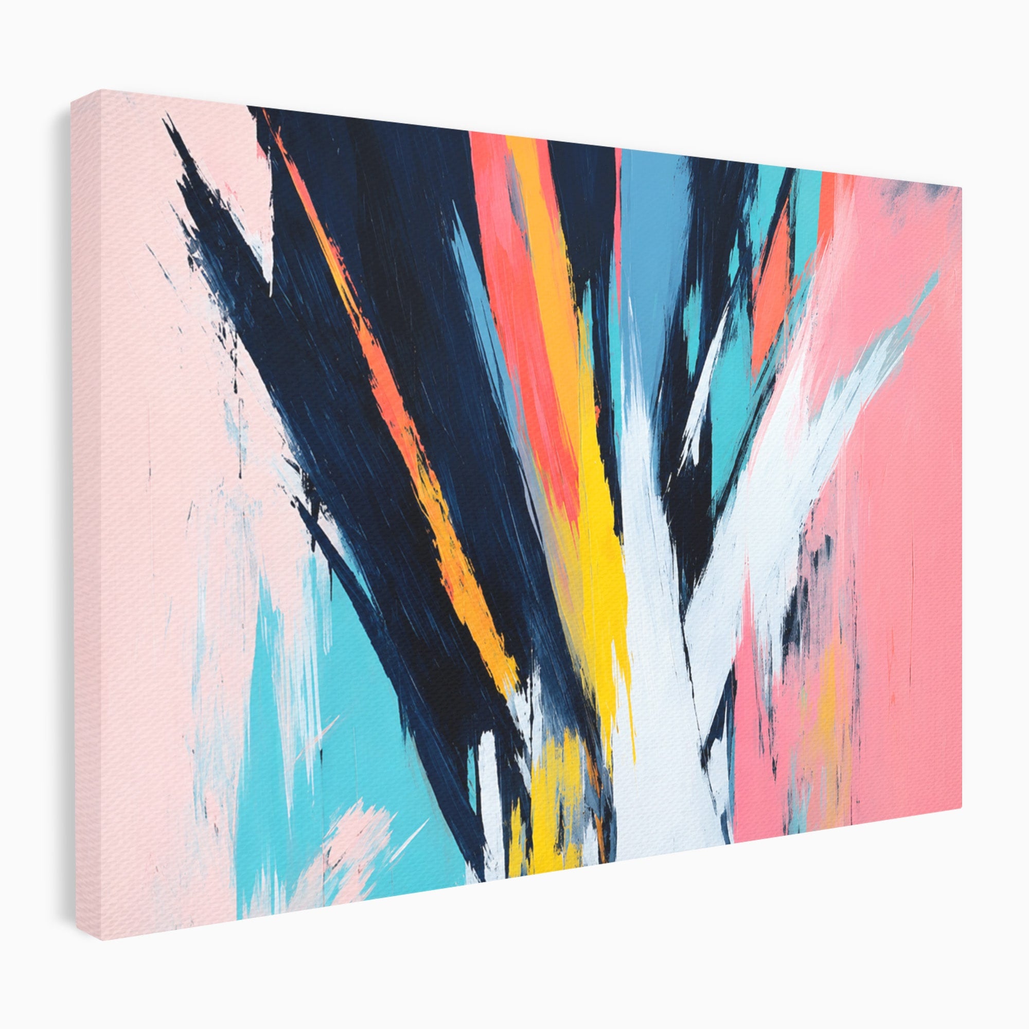 Tablou Canvas Premium LuxCanva® C1337, Abstract Dinamic, Abstract, Modern, Energetic, Living, Birou, Culori Vibrante