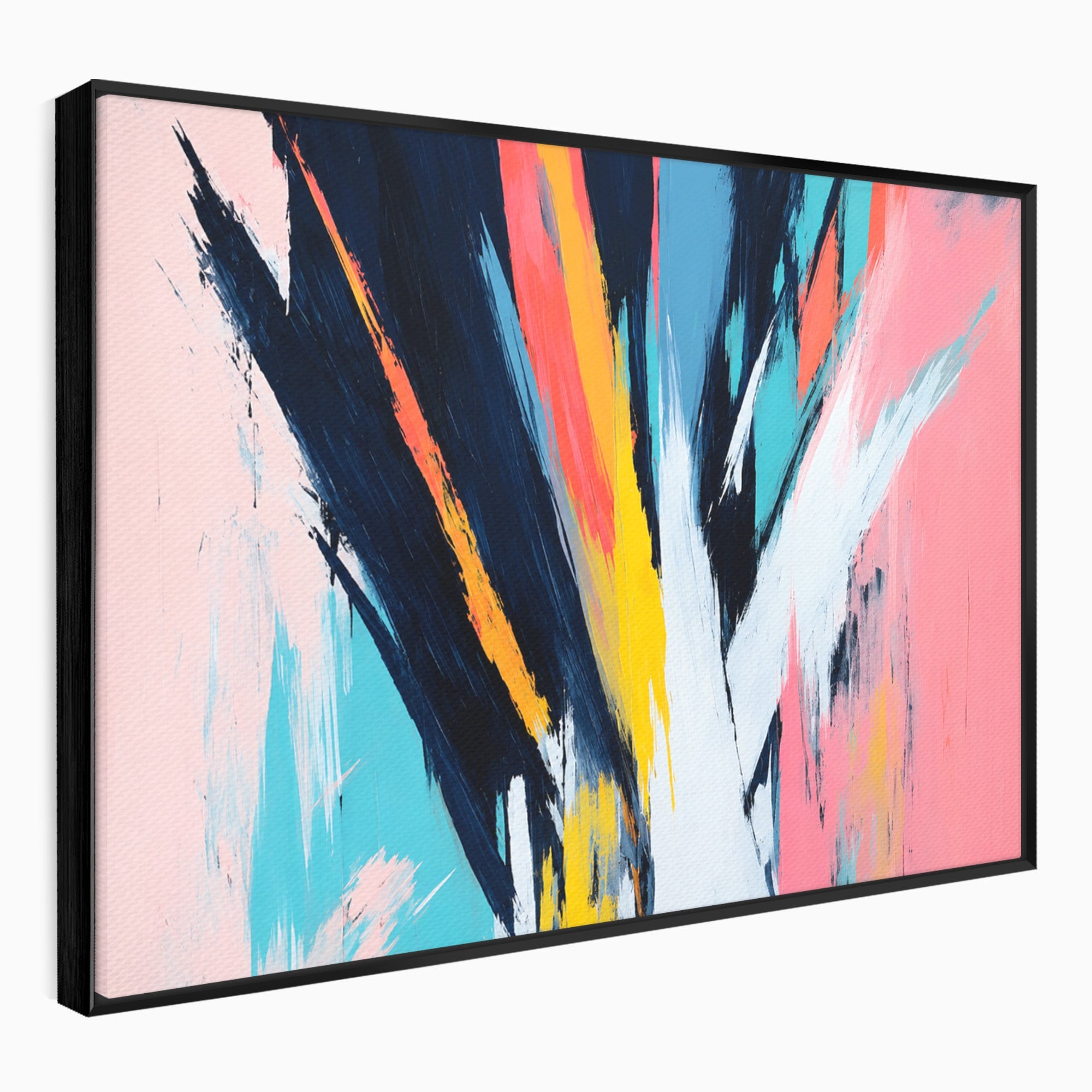 Tablou Canvas Premium LuxCanva® C1337, Abstract Dinamic, Abstract, Modern, Energetic, Living, Birou, Culori Vibrante