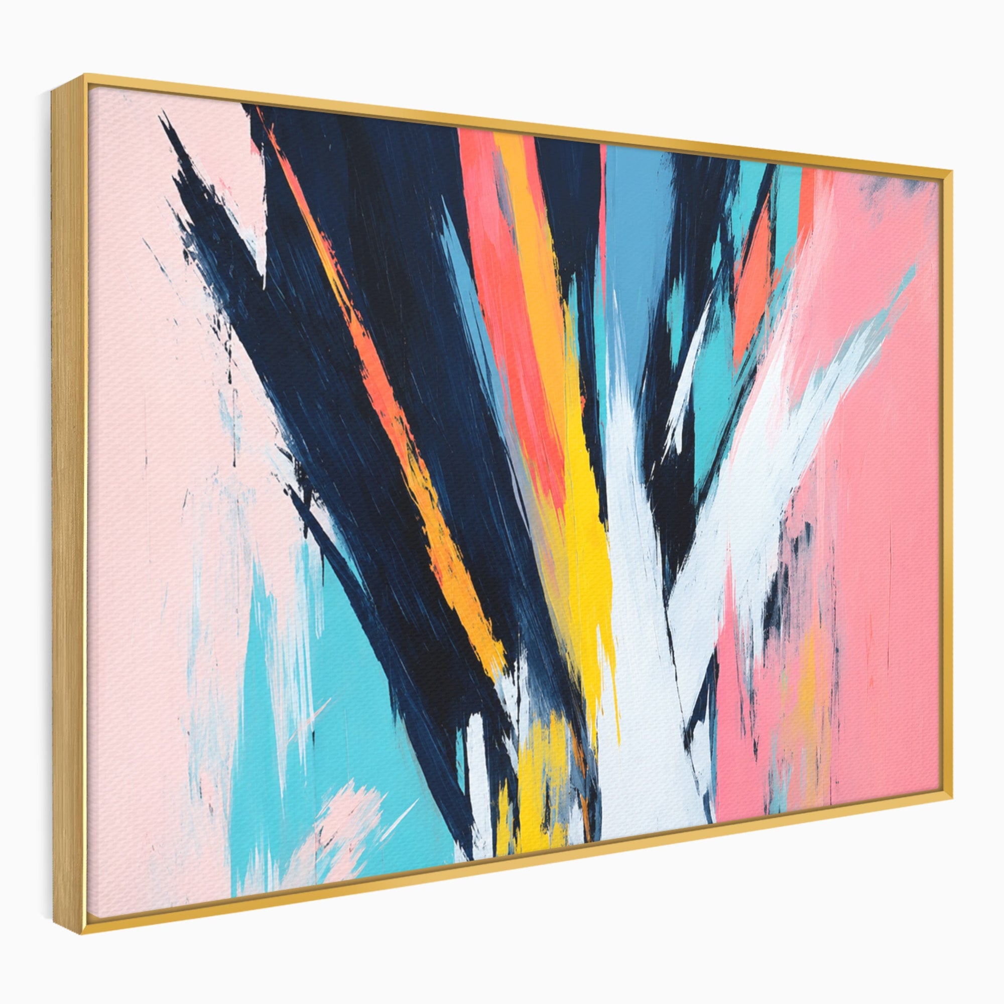 Tablou Canvas Premium LuxCanva® C1337, Abstract Dinamic, Abstract, Modern, Energetic, Living, Birou, Culori Vibrante