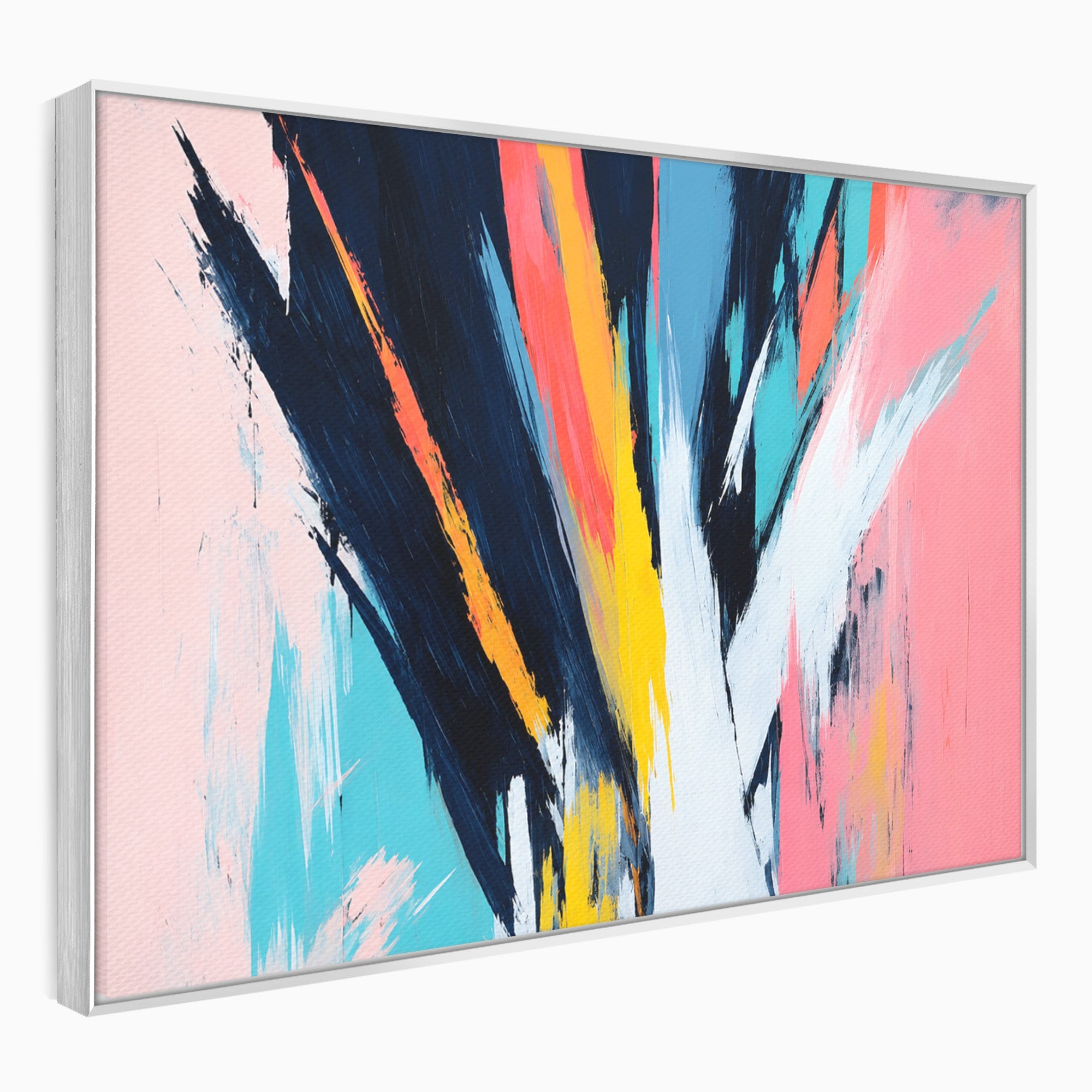 Tablou Canvas Premium LuxCanva® C1337, Abstract Dinamic, Abstract, Modern, Energetic, Living, Birou, Culori Vibrante