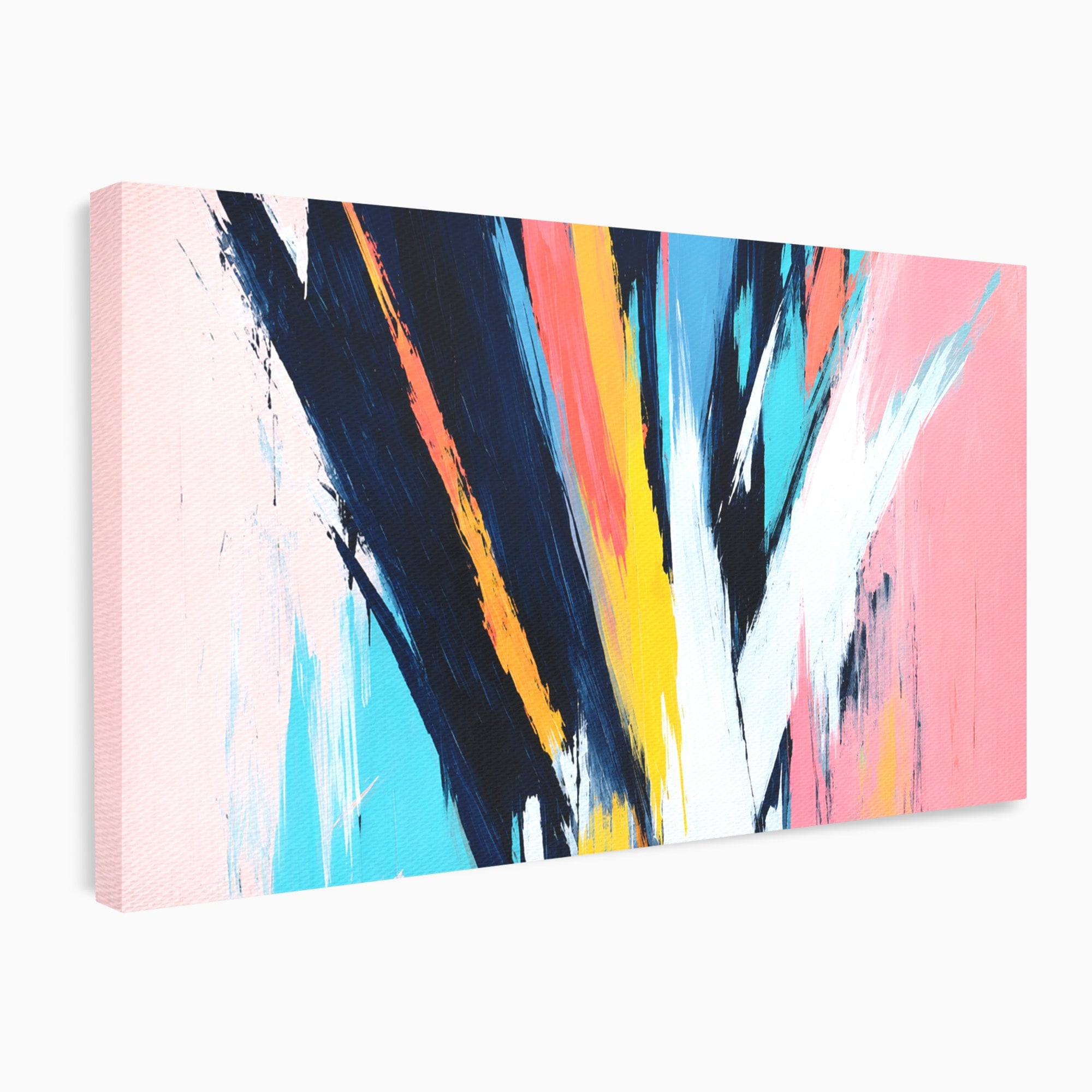 Tablou Canvas Premium LuxCanva® C1337, Abstract Dinamic, Abstract, Modern, Energetic, Living, Birou, Culori Vibrante