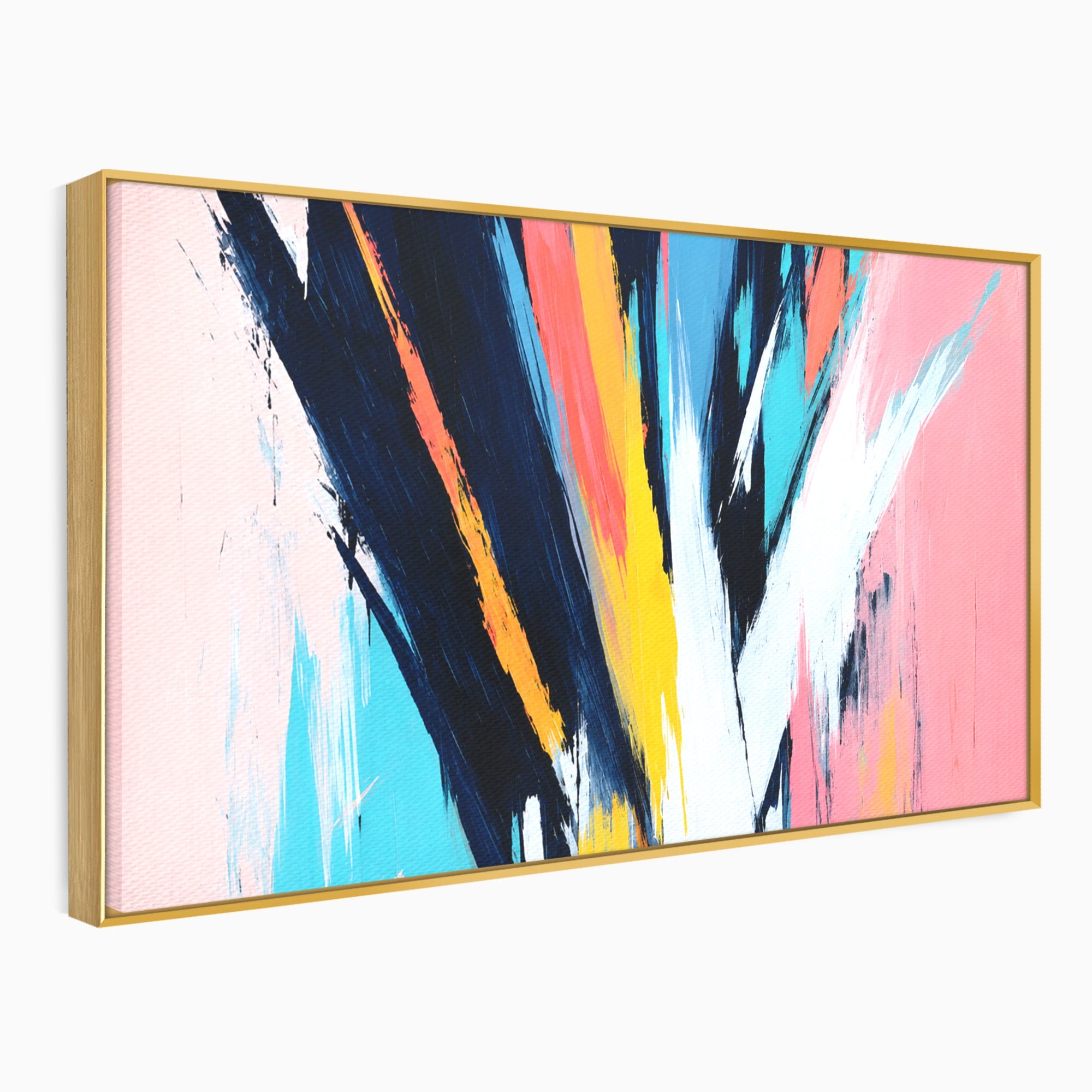 Tablou Canvas Premium LuxCanva® C1337, Abstract Dinamic, Abstract, Modern, Energetic, Living, Birou, Culori Vibrante